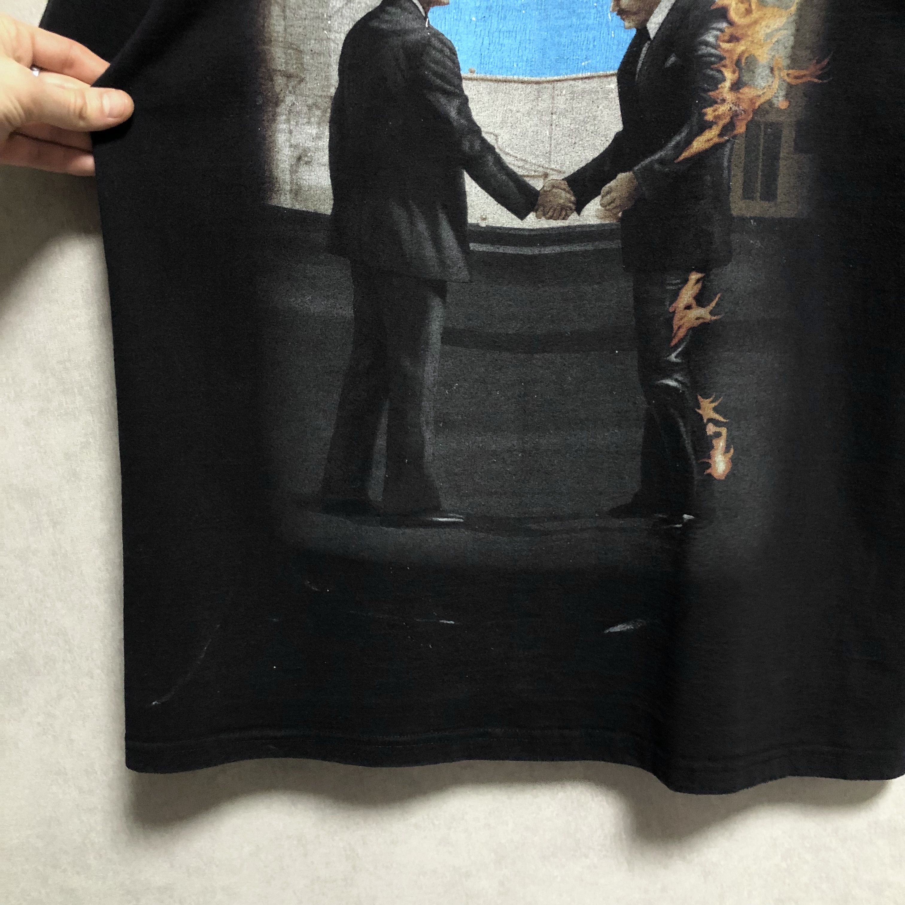 Pink Floyd Vintage Pink Floyd Wish You Were Here Fireman Tee Size US L / EU 52-54 / 3 - 7 Thumbnail
