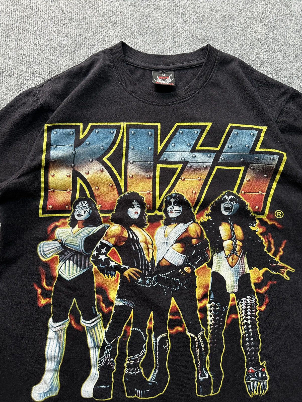 Band Tees × KISS × Vintage Vintage very rare T-shirt KISS big print hot rock Size US M / EU 48-50 / 2 - 5 Thumbnail