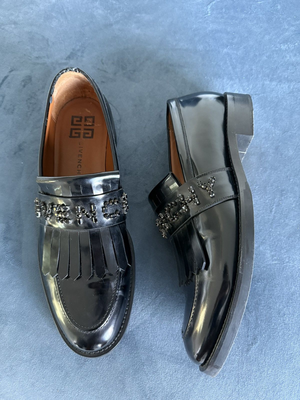 Givenchy Spectacular Rhinestone Loafers Dress Shoes Size US 12 / EU 45 - 3 Thumbnail