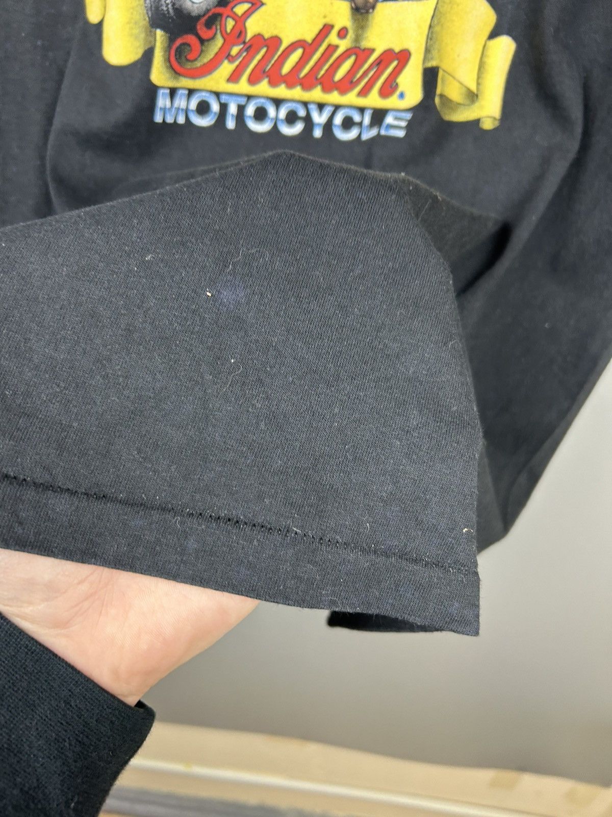Vintage Vintage 90s Older is Better Indian Motocycle Biker Tee Size US L / EU 52-54 / 3 - 14 Thumbnail
