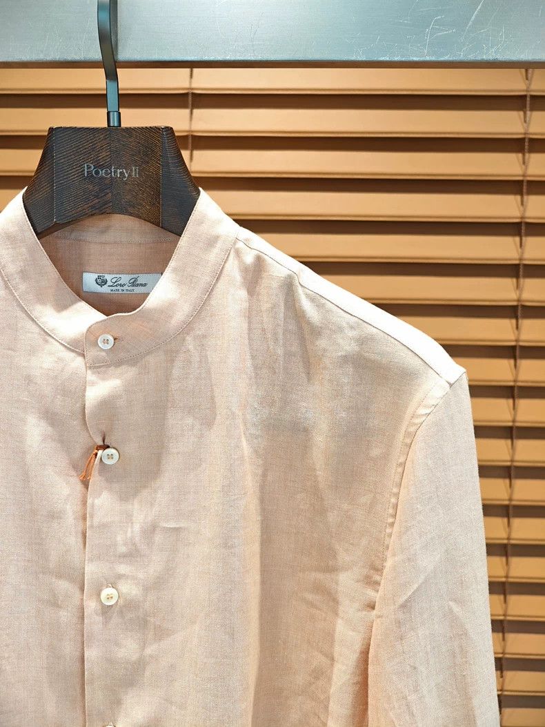 Loro Piana LORO PIANA Men's linen shirt Size US M / EU 48-50 / 2 - 8 Thumbnail