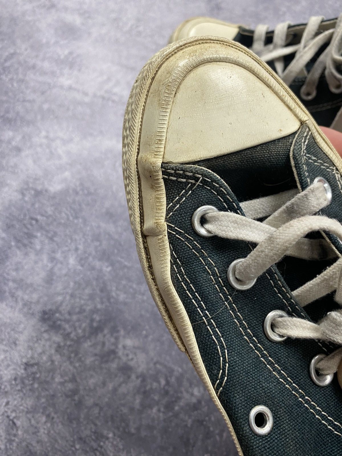 Comme des Garcons Comme Des Garçons Converse High Top Black Heart Sneakers Size US 6 / EU 39 - 15 Thumbnail