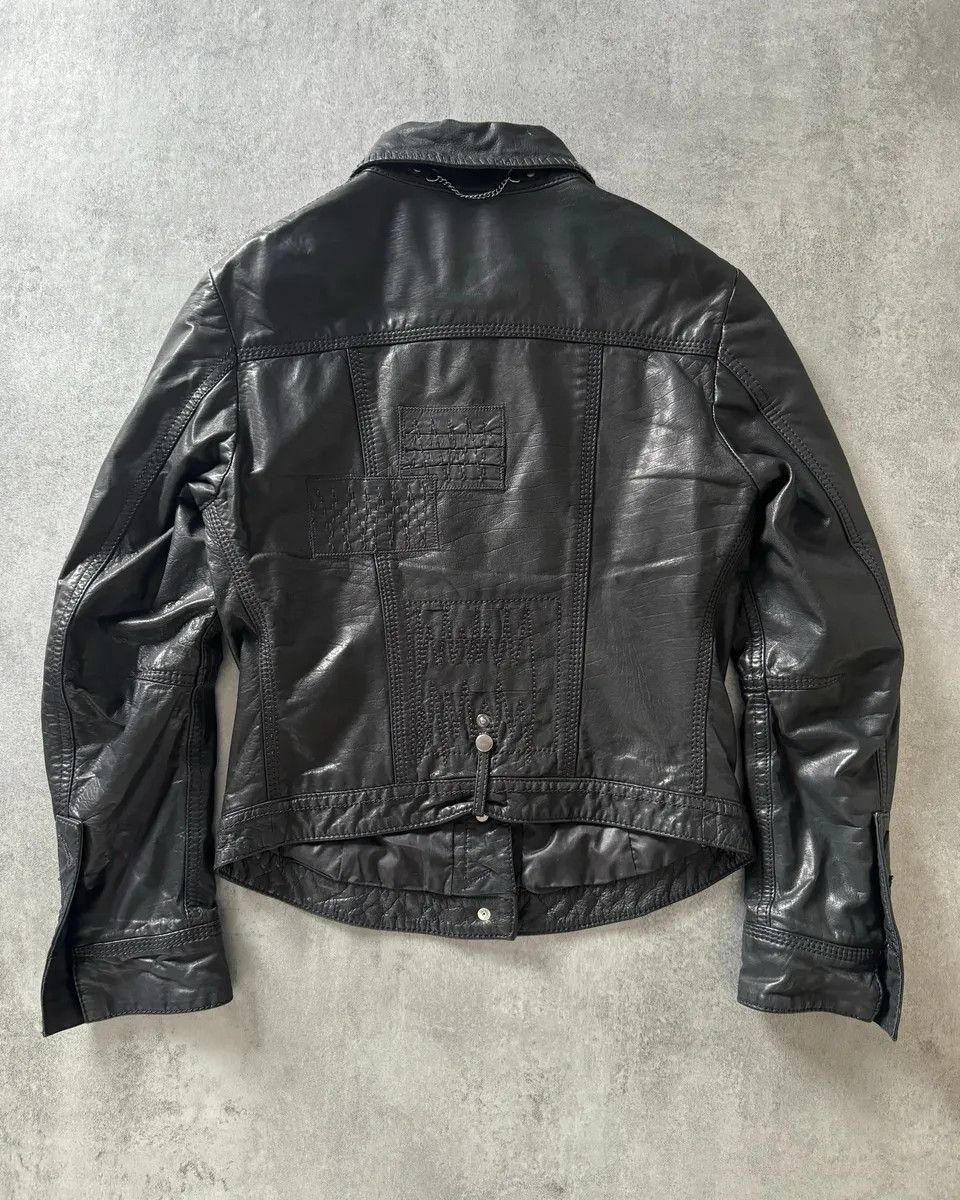 Designer × Marithe + Francois Girbaud × Vintage SS2013 Marithé + François Girbaud Calfwax Black Shadow Jacket Size S / US 4 / IT 40 - 2 Thumbnail