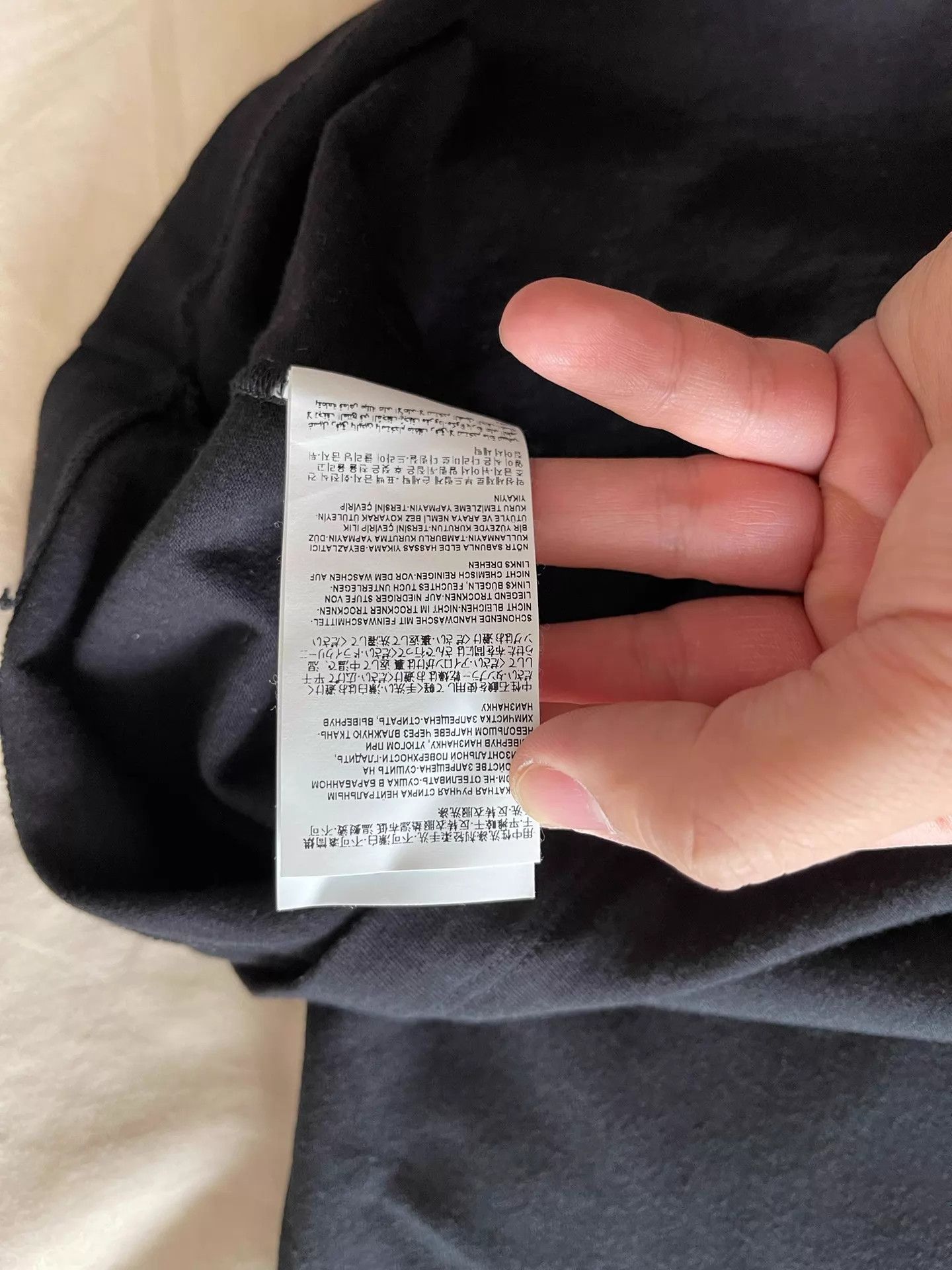 Versace Versace Black Cotton T-Shirt S (Fits L/XL) White Logo Size US S / EU 44-46 / 1 - 3 Thumbnail