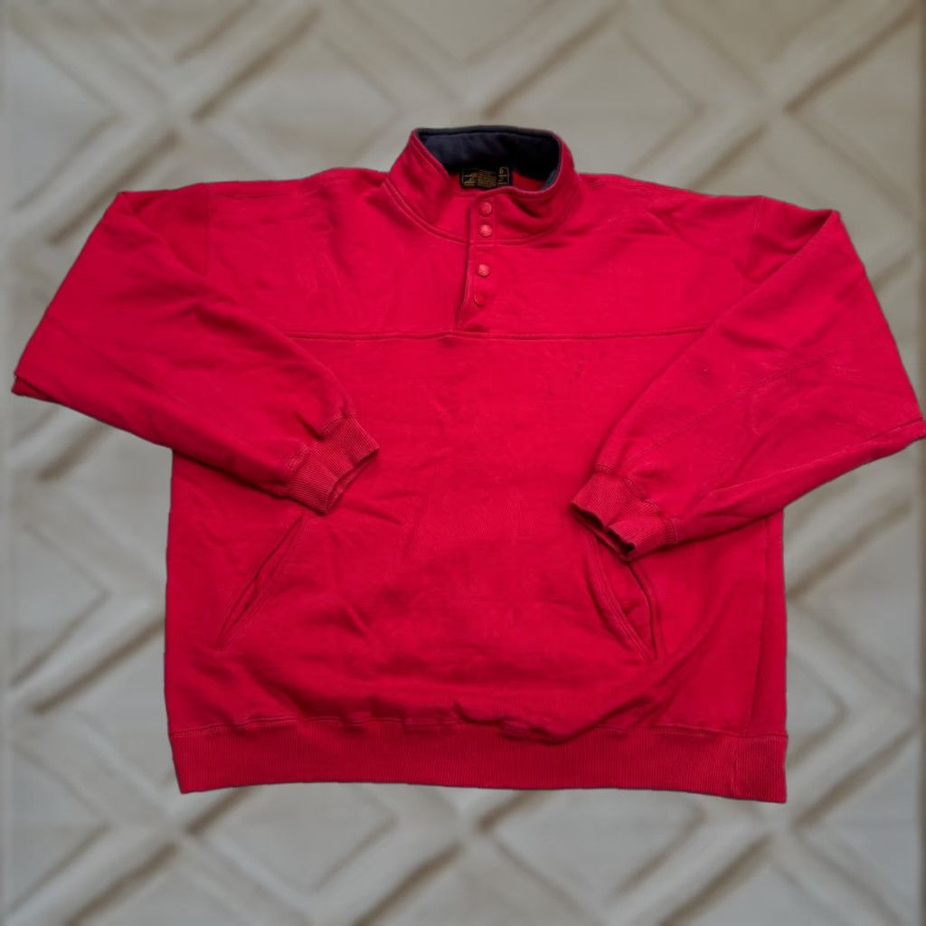 Eddie Bauer VINTAGE Eddie Bauer Sweatshirt Men Large Red Cotton Blend Casual Outdoor Pullover All Seasons Size US L / EU 52-54 / 3 - 1 Thumbnail