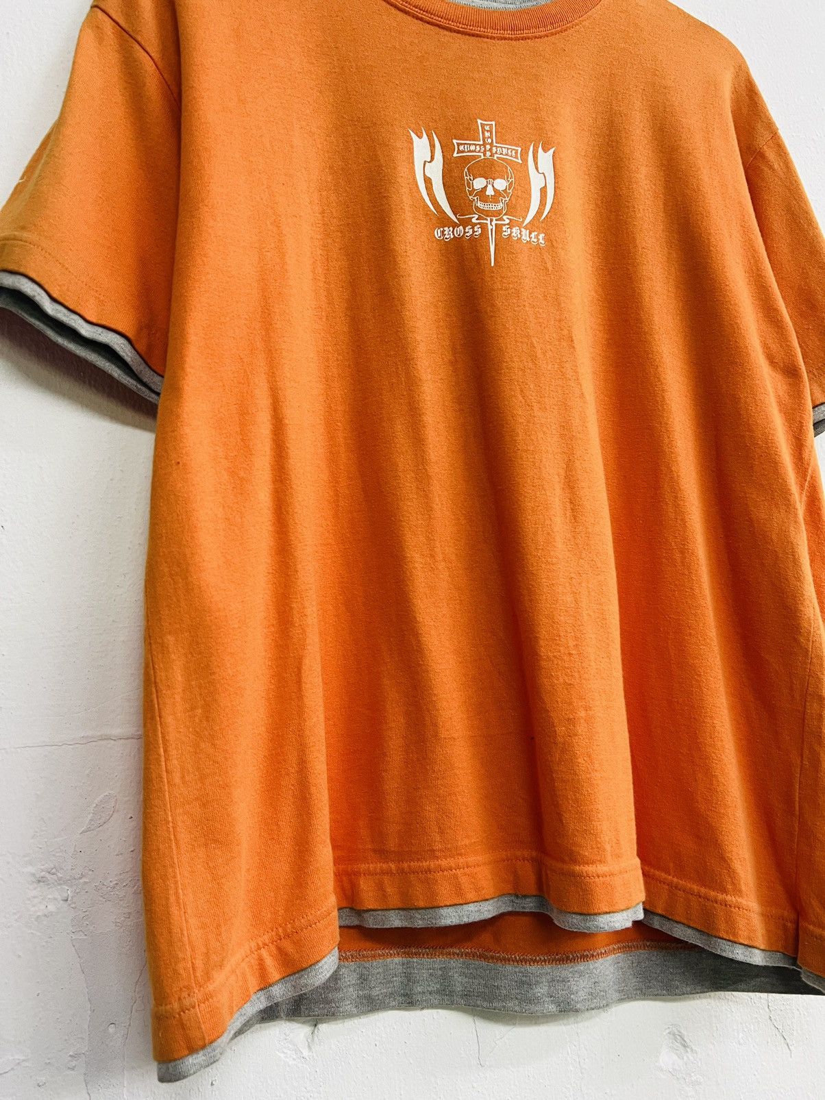 Japanese Brand VINTAGE SKULL CROSS BIG LOGO TEE Size US M / EU 48-50 / 2 - 4 Thumbnail