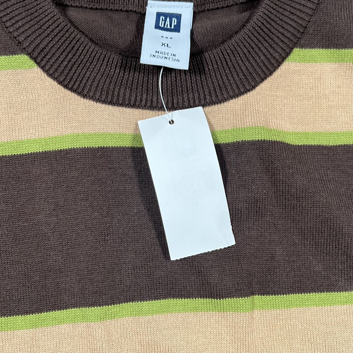 Banana Republic × Gap × J.Crew Gap Sweater Brown Striped Knit Crew Neck Long Sleeve Size US XL / EU 56 / 4 - 4 Thumbnail