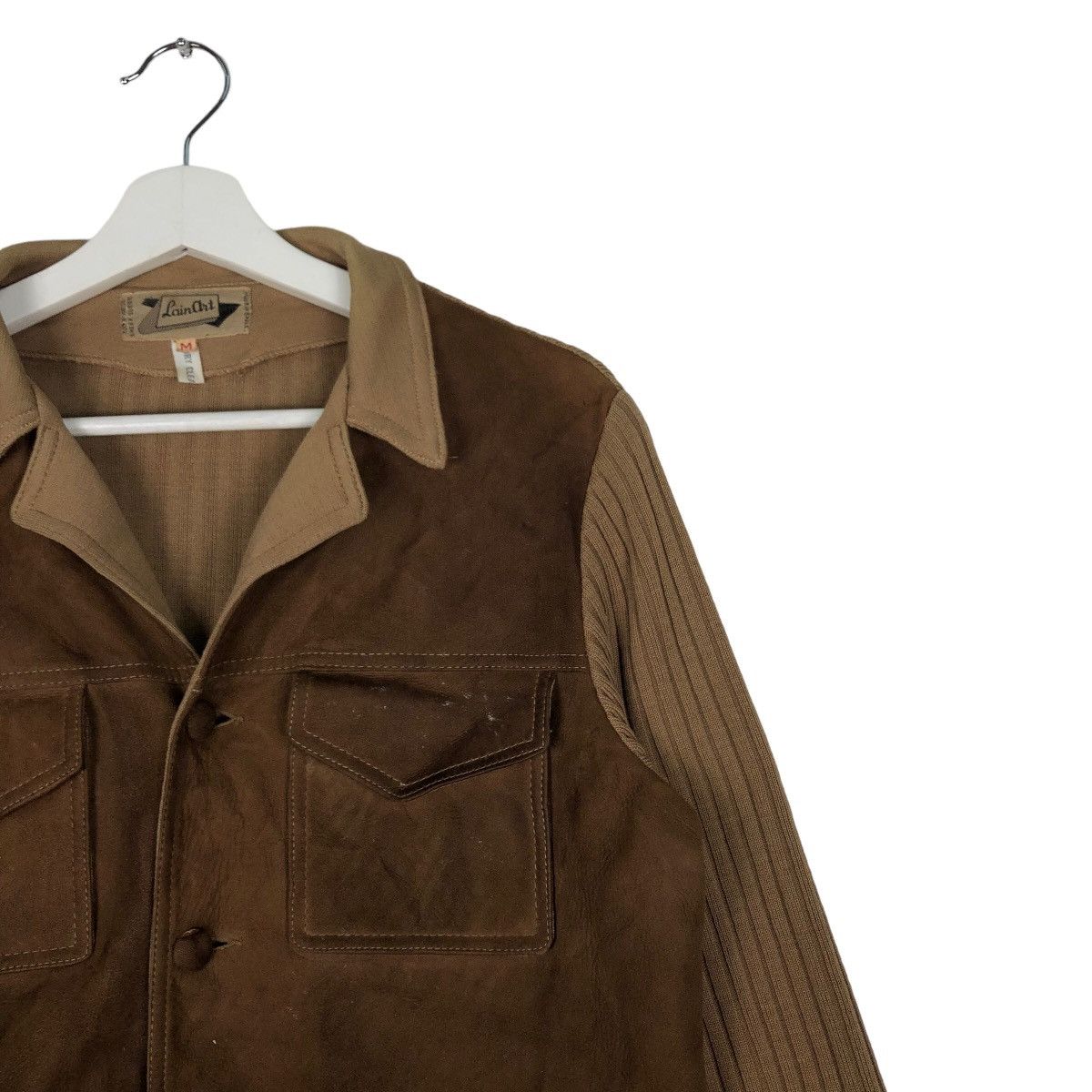 Japanese Brand 🔥Vtg Button Jacket Knit Sleeve Wool Sheep Suede Kapital Size US M / EU 48-50 / 2 - 6 Thumbnail