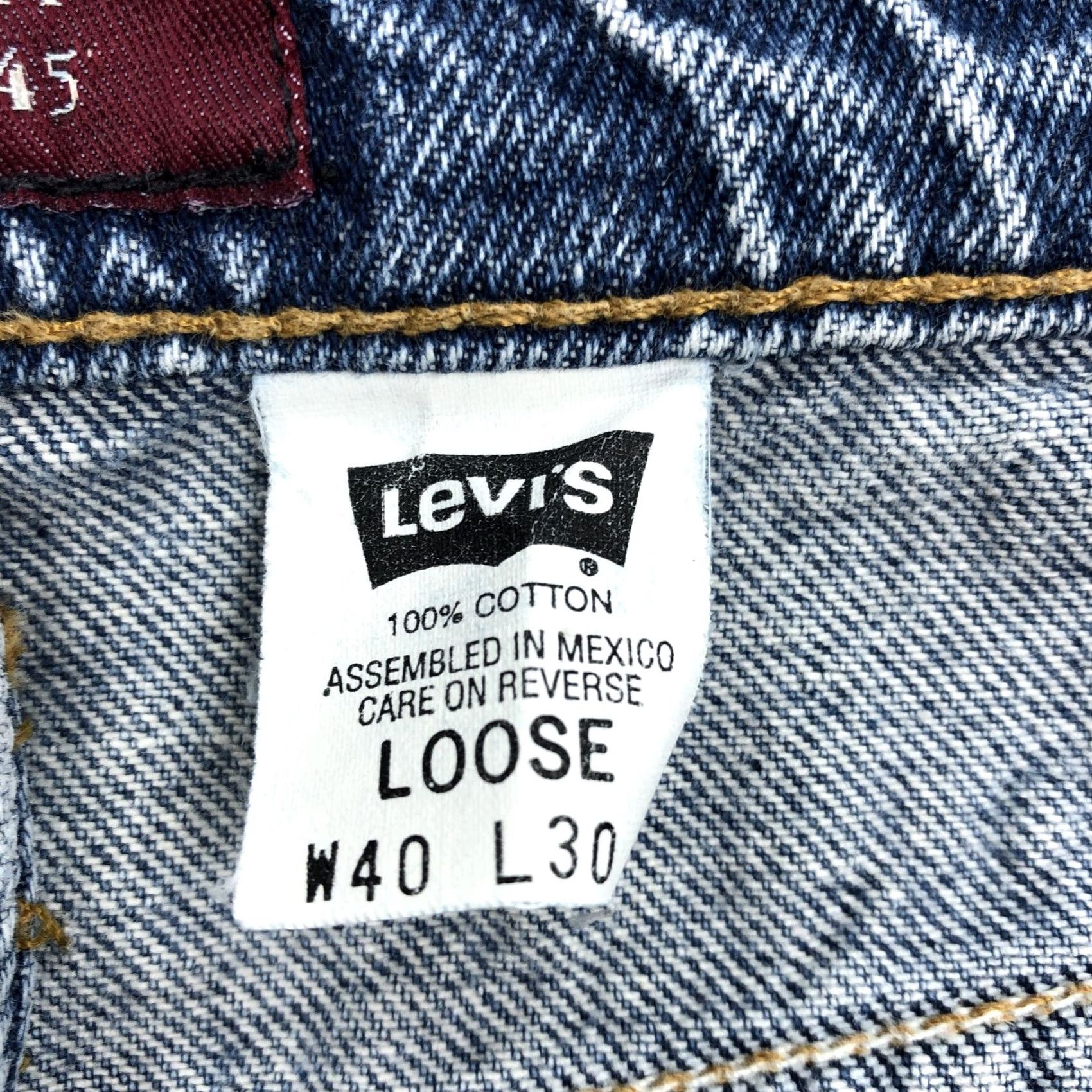 Levi's Levi's 545 Loose Fit Jeans 38x30 Men Denim Blue 5-Pocket Zipper Button Levi’s Vintage 90s Casual Classic Mens Size US 40 / EU 56 - 7 Thumbnail