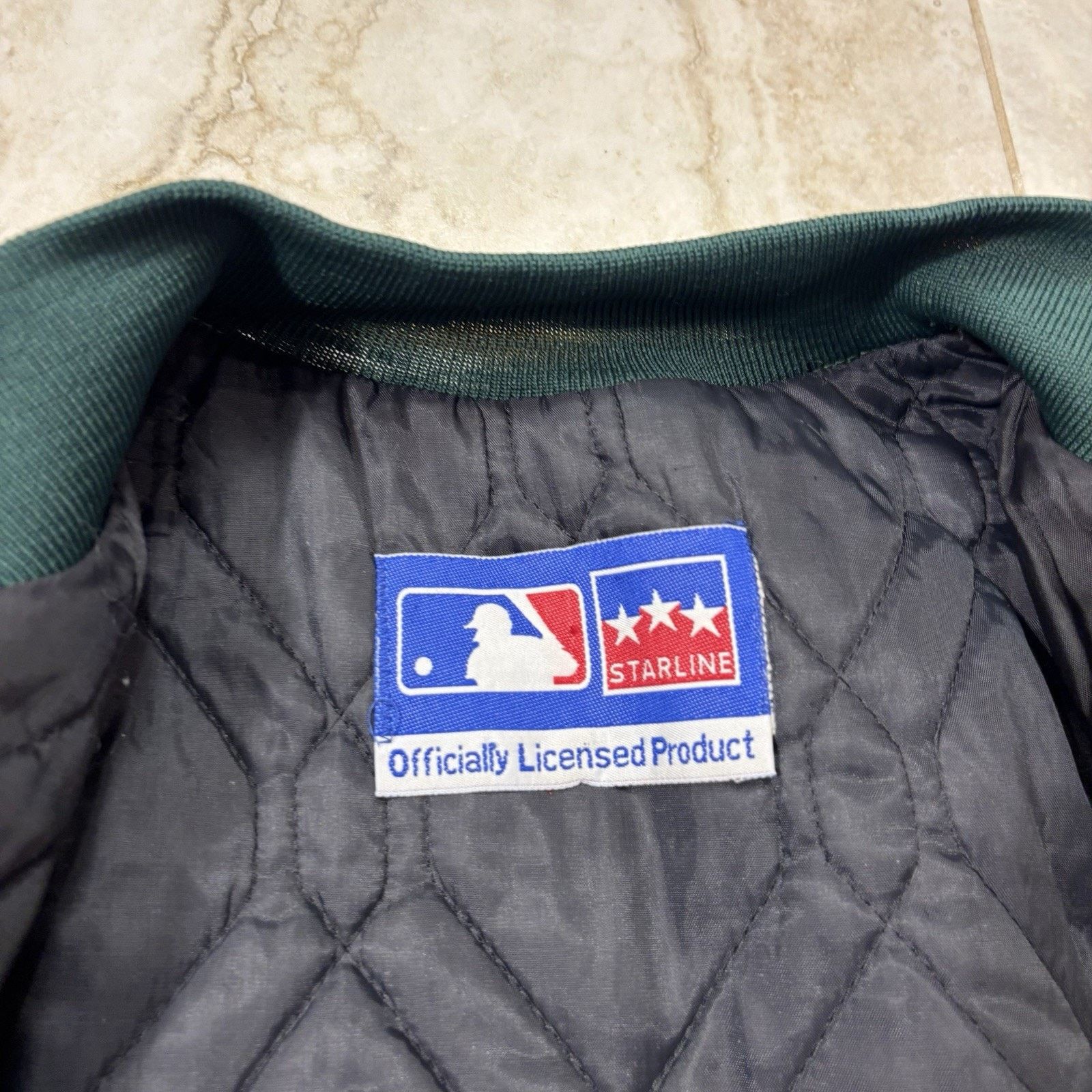 MLB Vintage Oakland Athletics Rickey Henderson Satin Jacket L Size US L / EU 52-54 / 3 - 6 Thumbnail