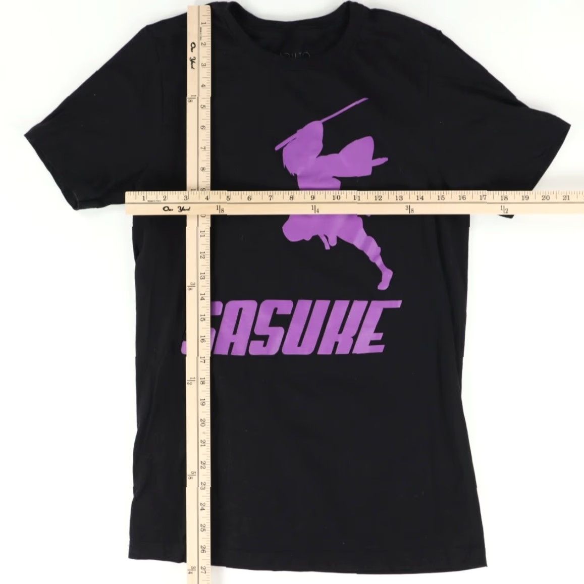 Vintage Naruto 2002 Shippuden Collection Sasuke Solid T-Shirt Black Men's S Size US S / EU 44-46 / 1 - 3 Thumbnail