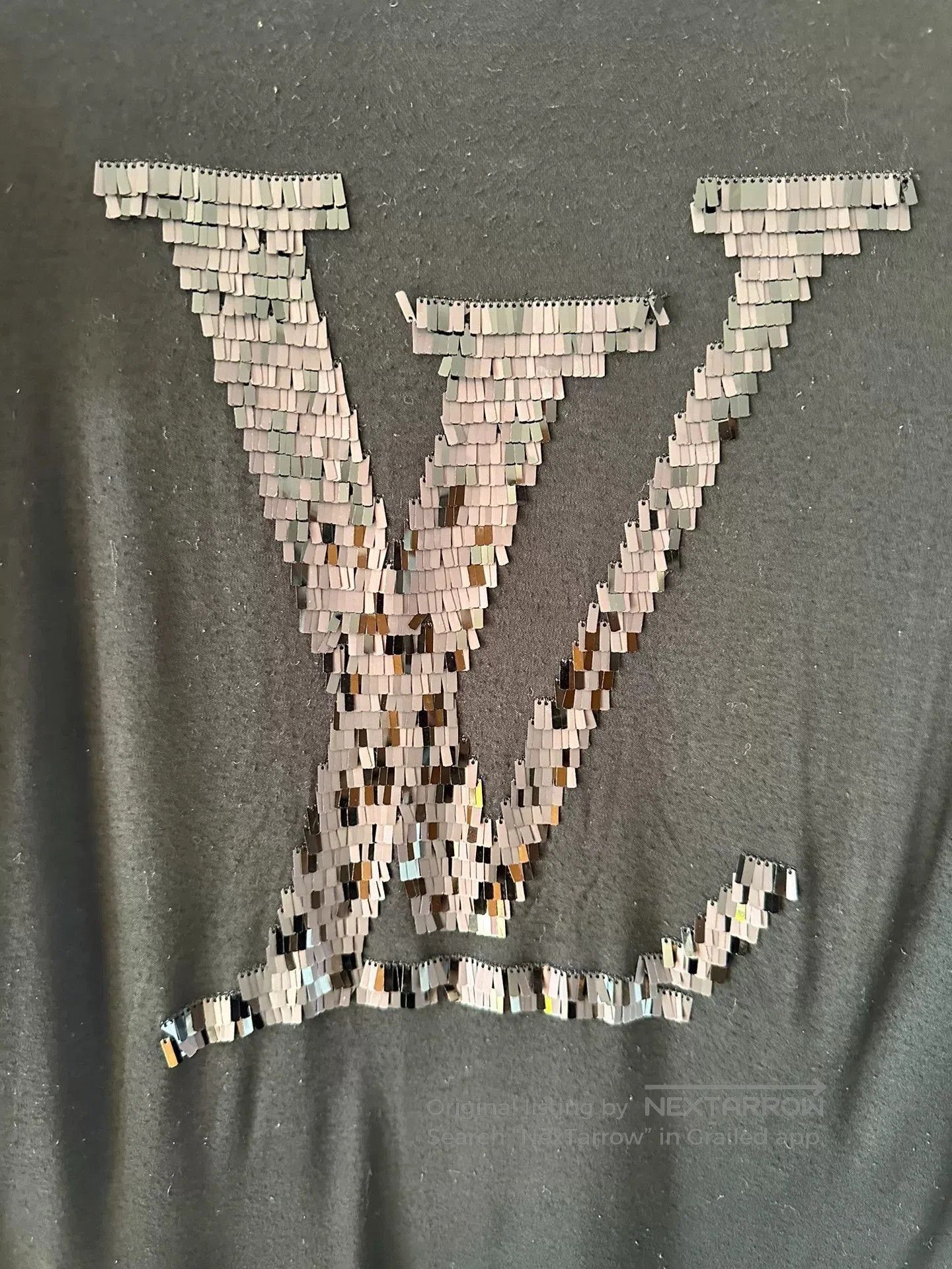 Louis Vuitton Louis Vuitton Black Sequin Women's Short Sleeve Tee. Size M / US 6-8 / IT 42-44 - 3 Thumbnail