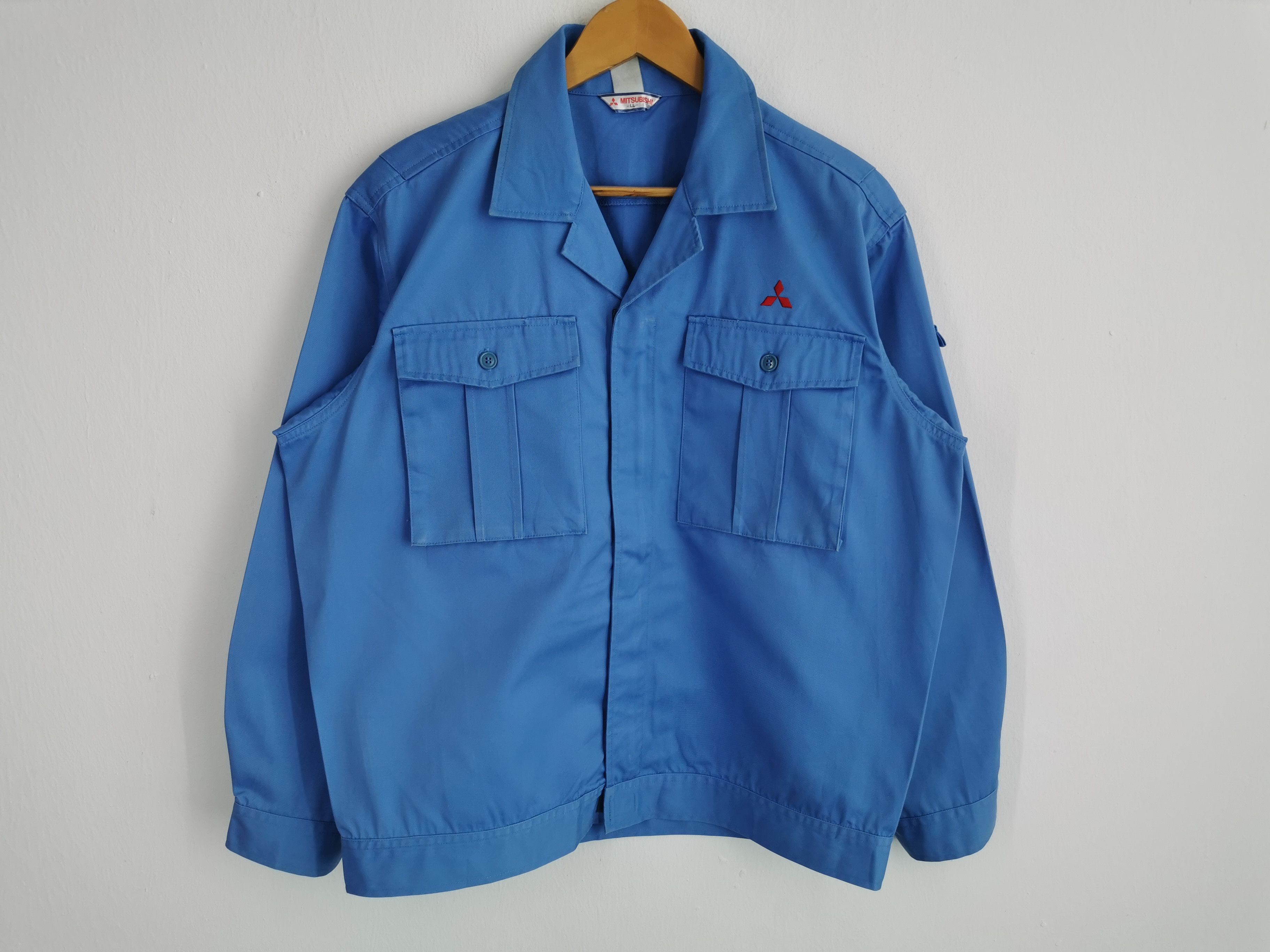 Vintage Vintage 90s Mitsubishi Workwear Windbreaker Jacket Size L Size US L / EU 52-54 / 3 - 2 Thumbnail