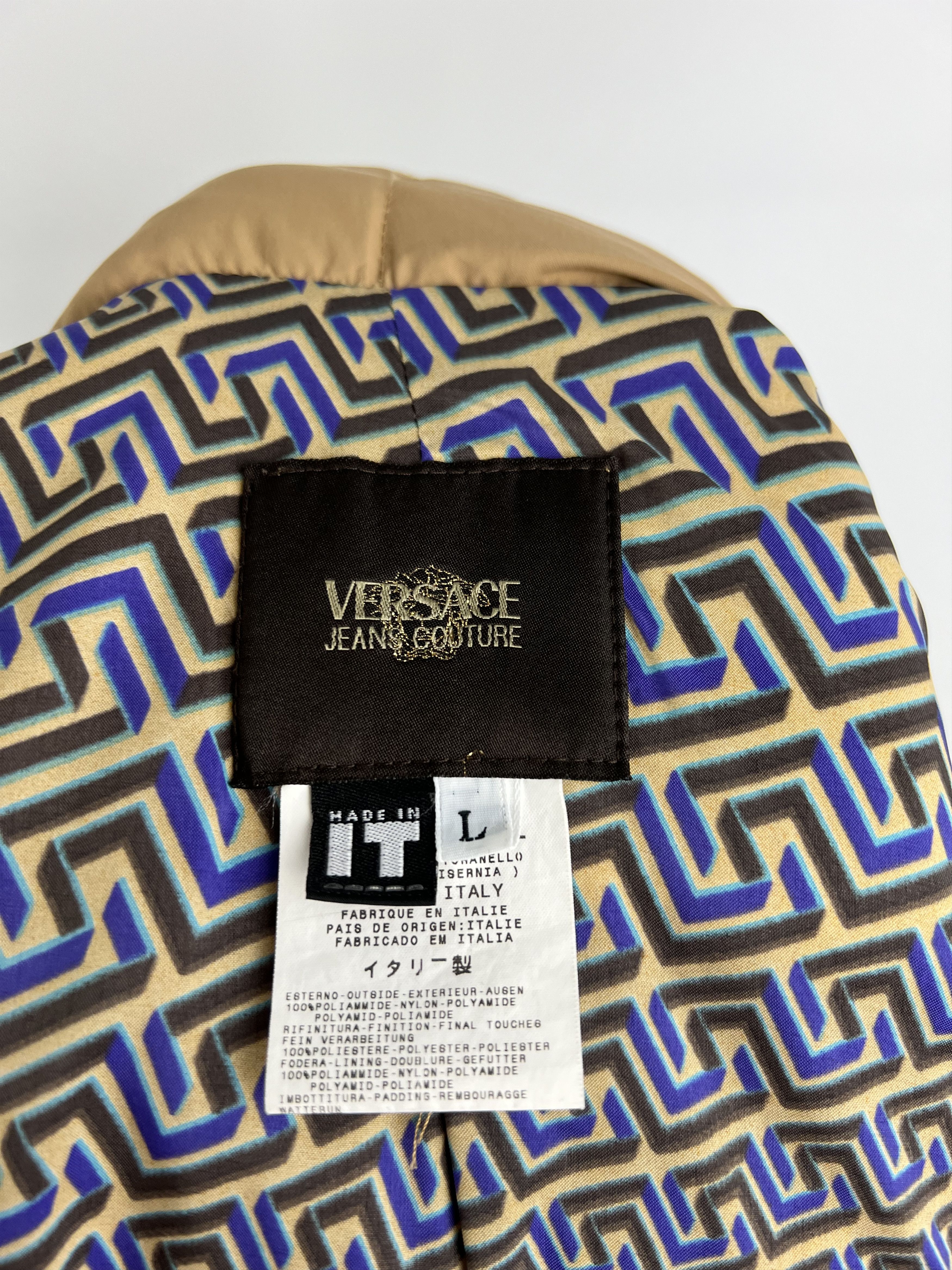 Versace × Versace Jeans Couture × Vintage Rare Vintage Versace Jeans Couture Puffer Down Jacket Size L / US 10 / IT 46 - 10 Thumbnail