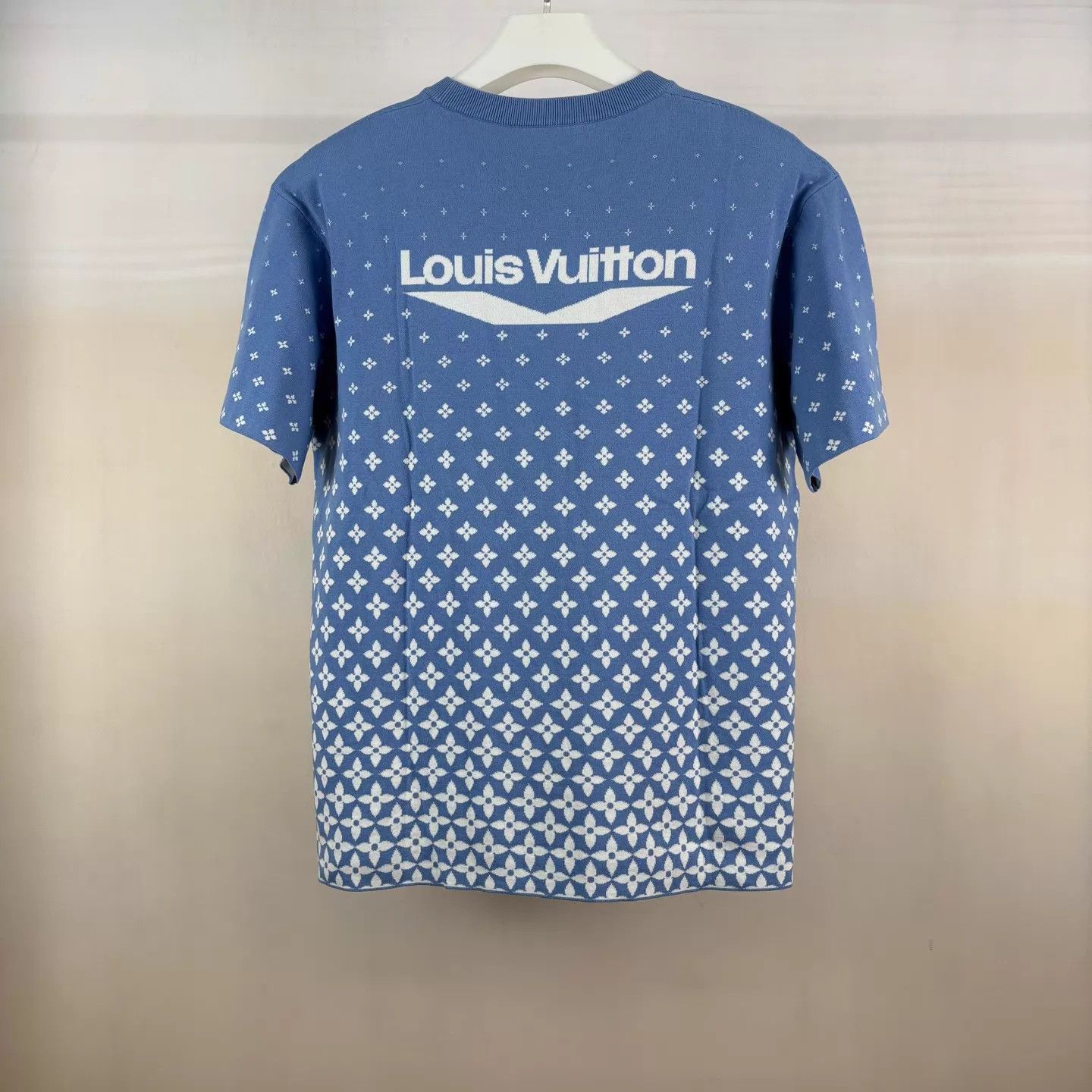 Louis Vuitton LV Blue Logo Knit Sweater M/L New With Tags 100% Cotton 7880 Size US L / EU 52-54 / 3 - 2 Thumbnail