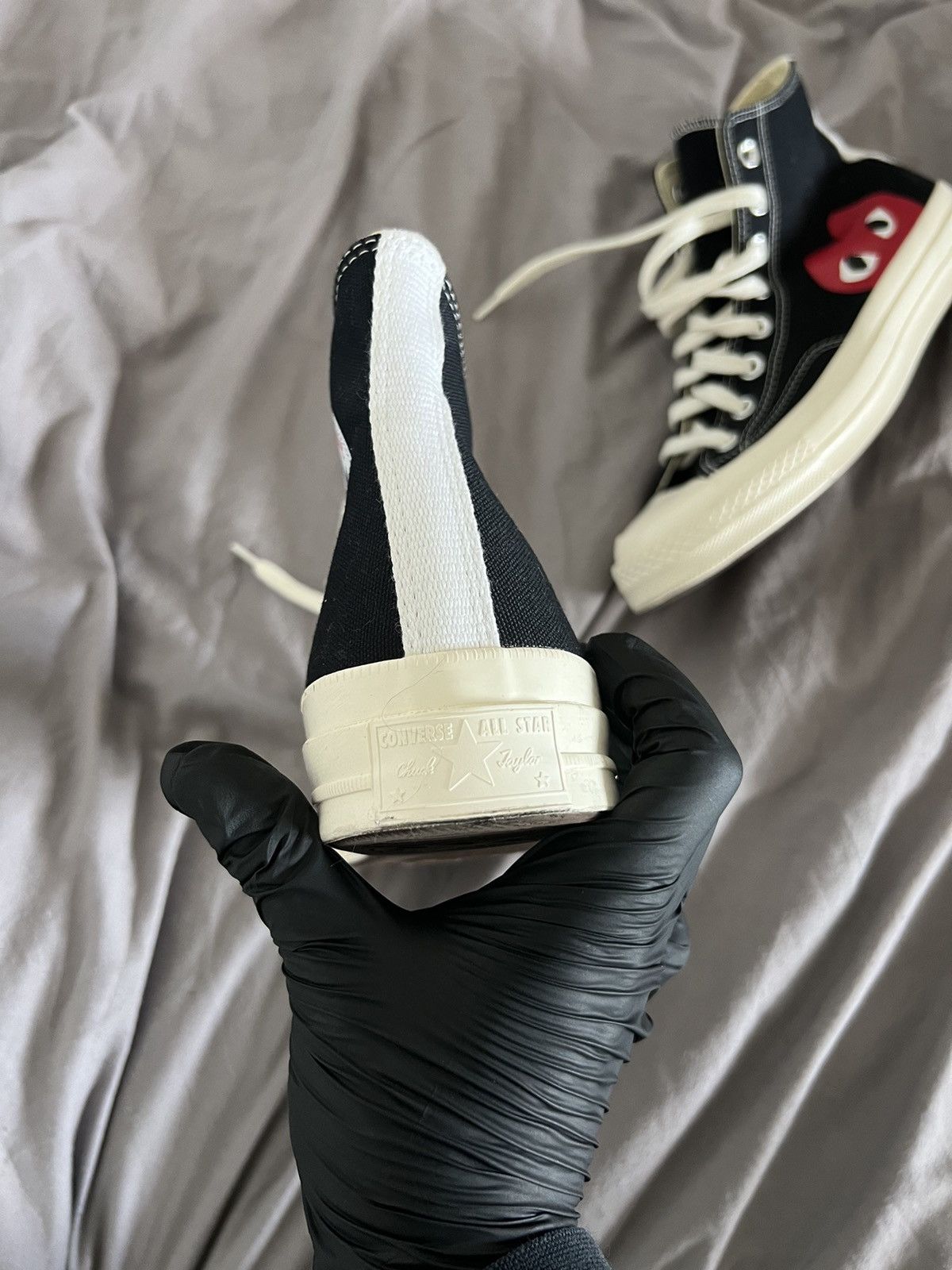 Comme des Garcons × Converse Comme de Garçon Converse Footwear Size US 8 / EU 41 - 9 Thumbnail