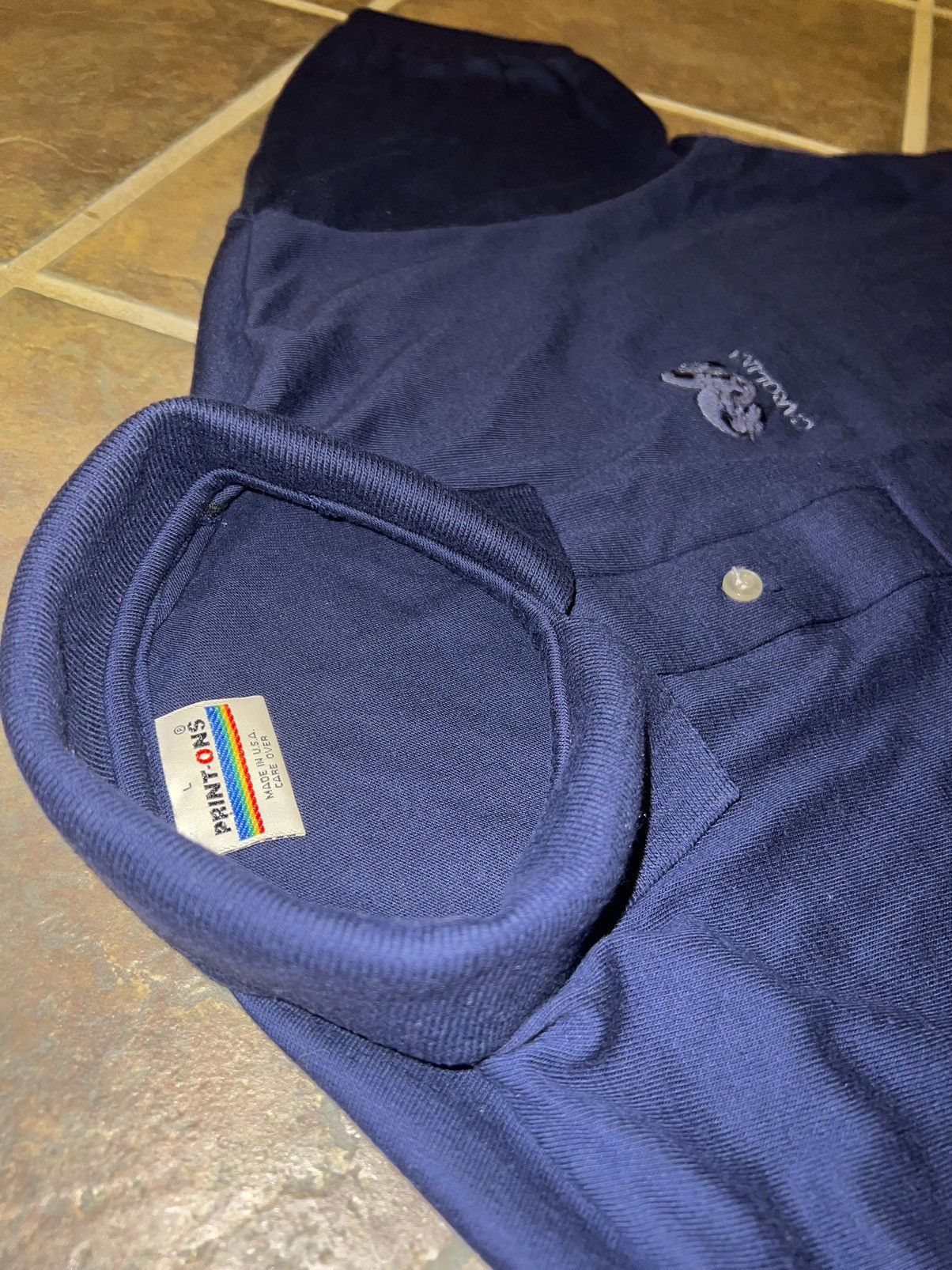 NCAA × Vintage VINTAGE UNC TAR HEELS POLO Size US L / EU 52-54 / 3 - 6 Thumbnail
