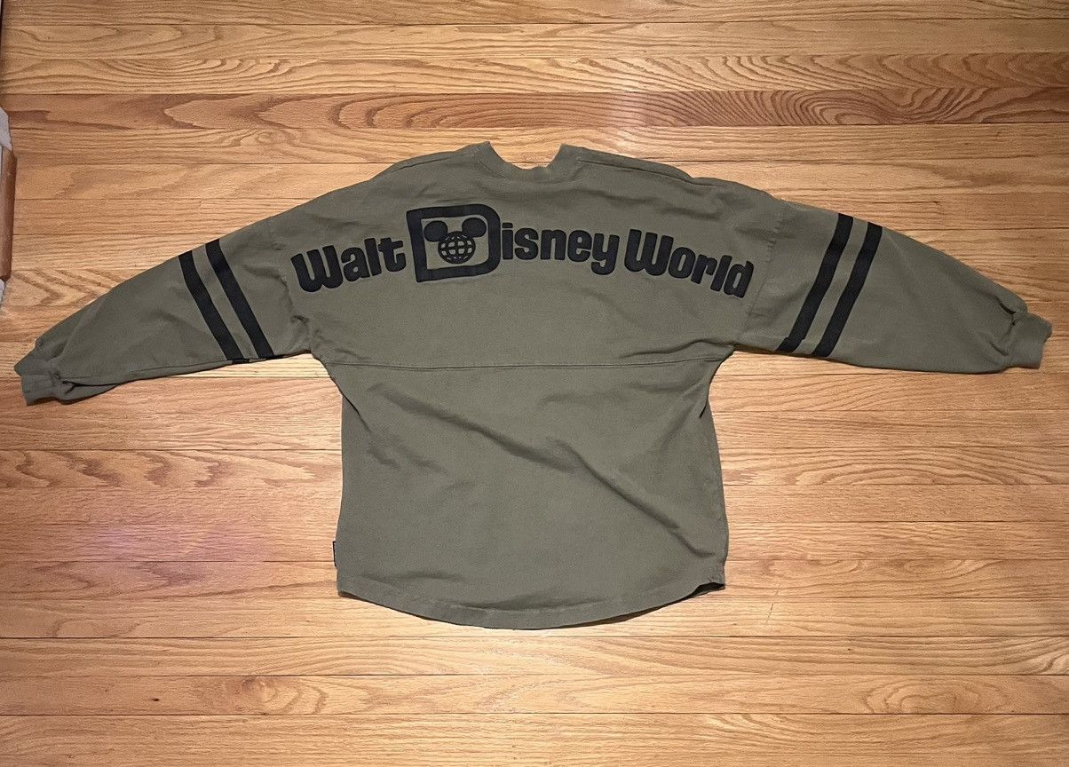 Disney × Vintage Vintage Y2K Olive Walt Disney Spirit Jersey Long Sleeve AOP Size US S / EU 44-46 / 1 - 1 Thumbnail