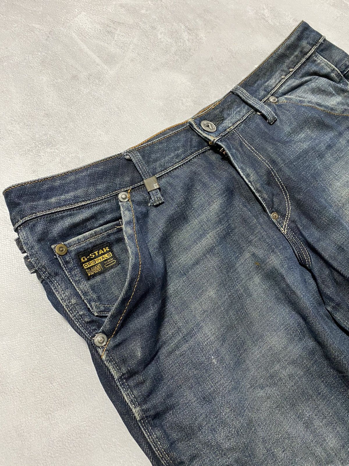G-Star Vintage G-Star Denim Pants Jeans Double Knee Faded 3301 Size US 31 - 5 Thumbnail