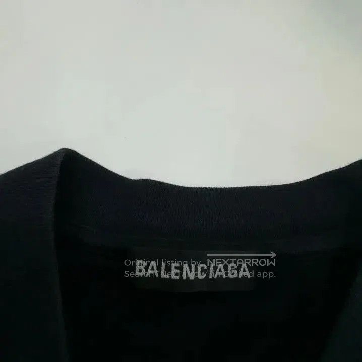Balenciaga Balenciaga Black Long Sleeve Graphic T. Size US S / EU 44-46 / 1 - 4 Thumbnail