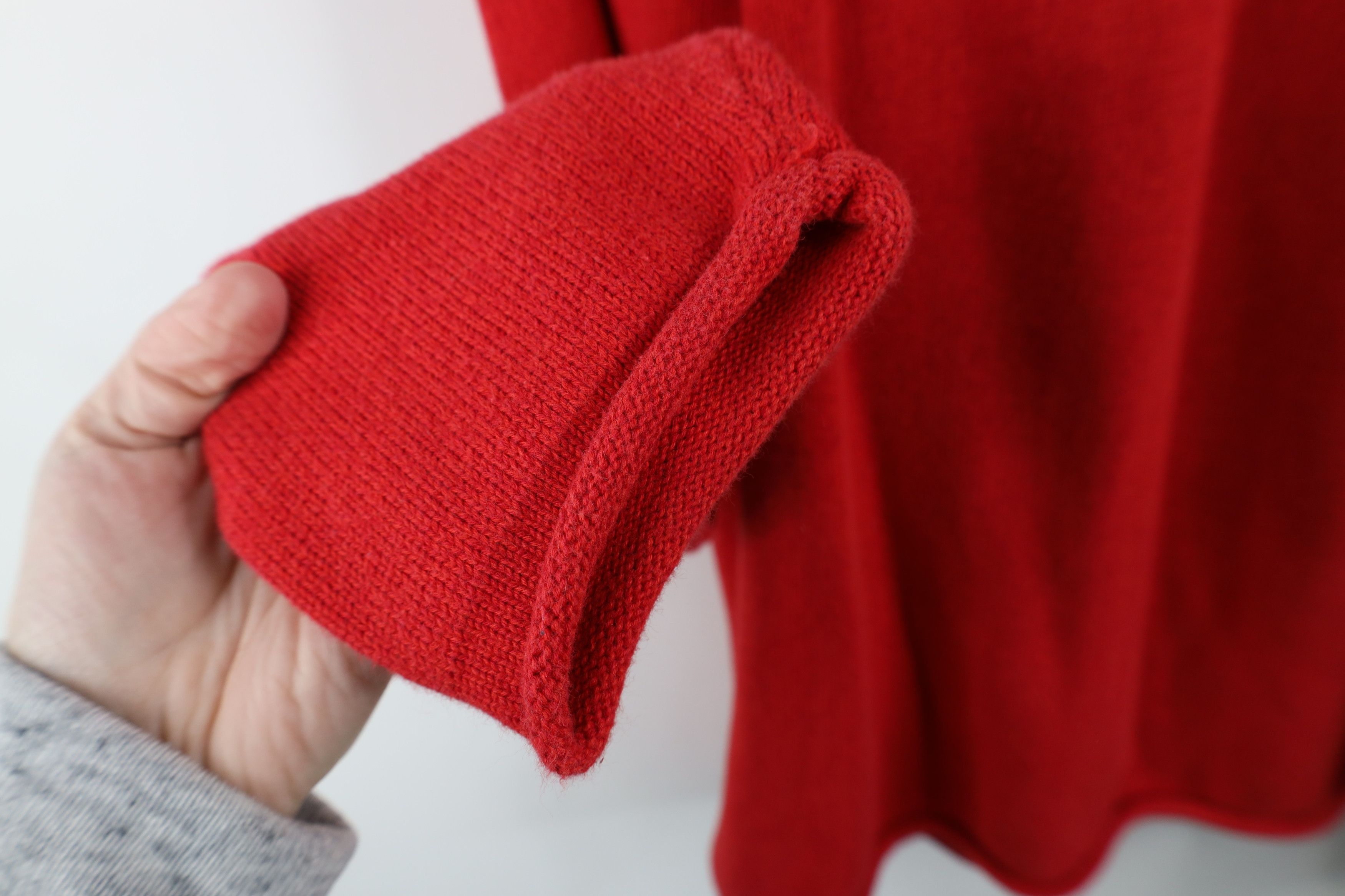 Tommy Hilfiger × Vintage Vintage 90s Tommy Hilfiger Cotton Marled Knit Sweater Red Size US L / EU 52-54 / 3 - 6 Thumbnail