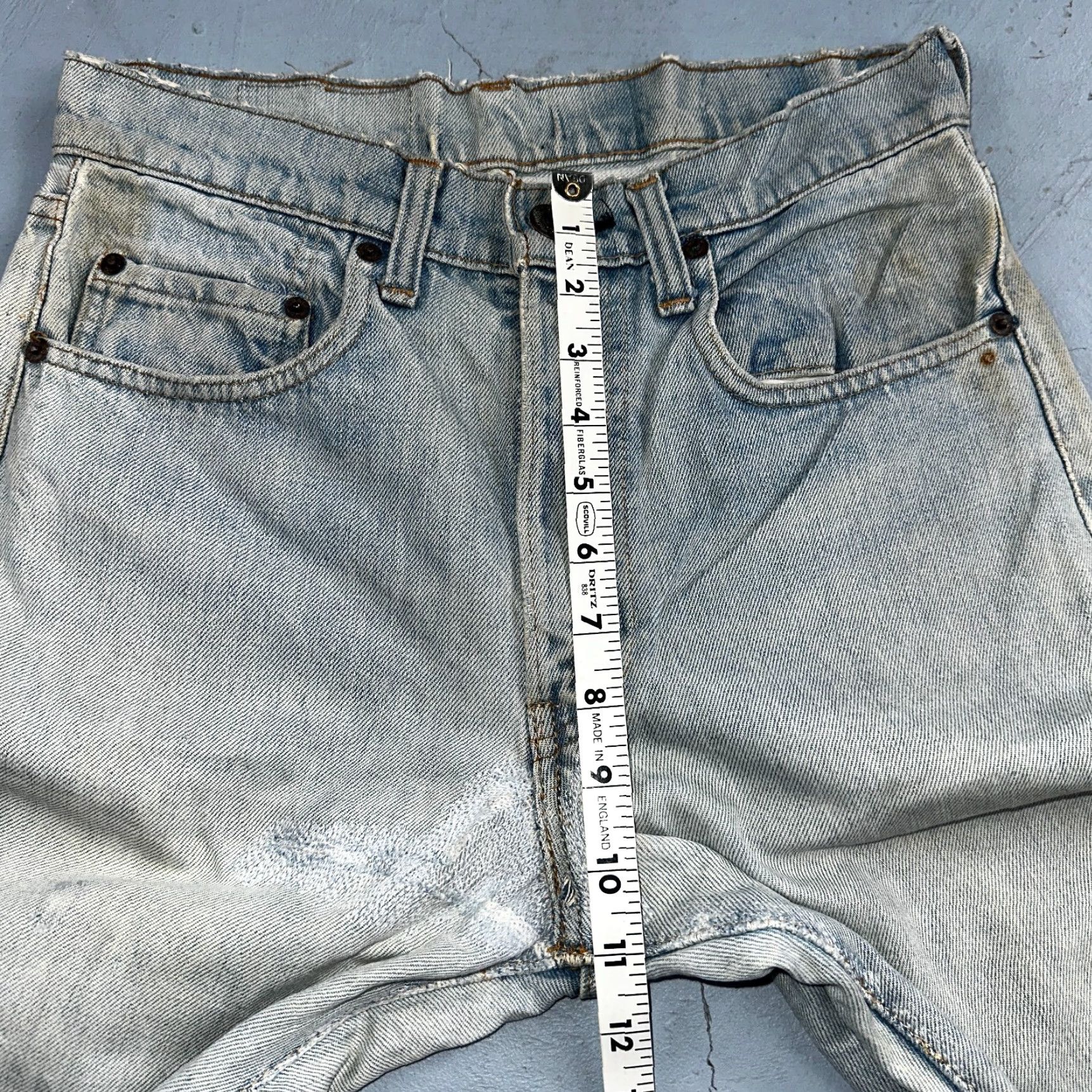 Levi's VINTAGE Levis 505 VTG 70s SS Redline Selvedge USA XX Jeans Light Wash Talon 29x34 Size US 29 - 6 Thumbnail