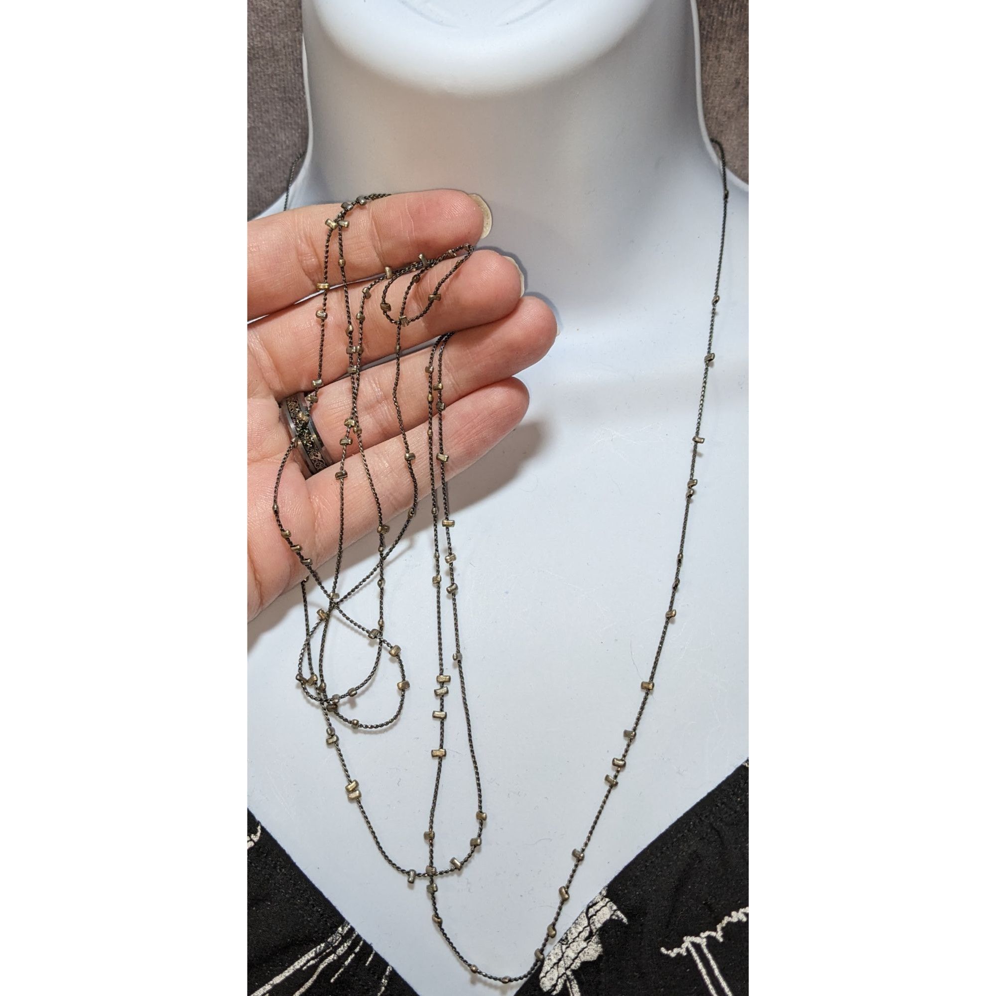 Other Minimalist Studded Extra Long Chain Necklace Size ONE SIZE - 2 Thumbnail