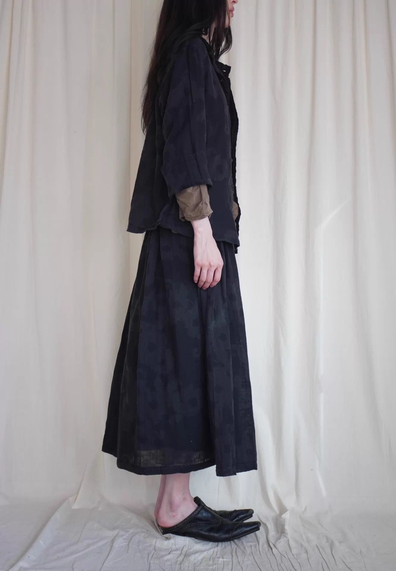 Issey Miyake Issey Miyake 2000s Plantation Cotton Black Dress M Size M / US 6-8 / IT 42-44 - 3 Thumbnail