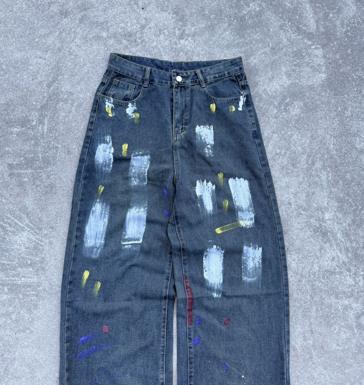 Other Vintage Y2K streetwear track oversized wide jeans Size US 32 / EU 48 - 3 Thumbnail