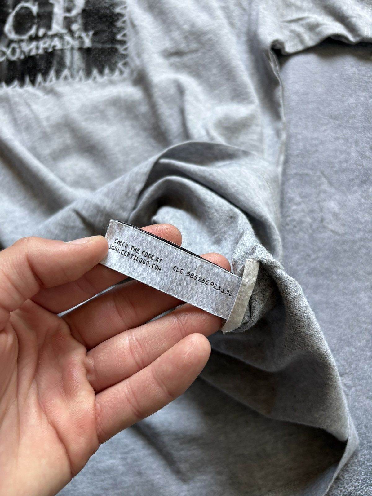 C.P. Company Vintage C.P. Company Logo Grey Mens T-Shirt Size S Size US S / EU 44-46 / 1 - 9 Thumbnail