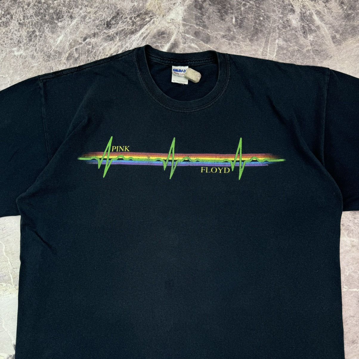 Band Tees × Pink Floyd × Vintage Vintage Pink Floyd Dark Side to the Moon Tour Black Band Tee Size US XL / EU 56 / 4 - 6 Thumbnail