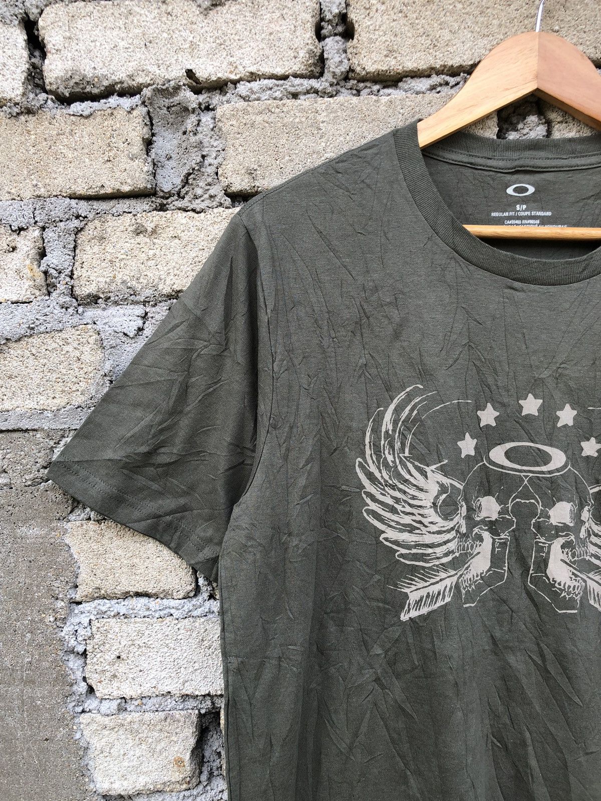Oakley × Vintage Vintage Y2K Oakley Skulls Afflictions Centre Logo Tee Size US S / EU 44-46 / 1 - 4 Thumbnail