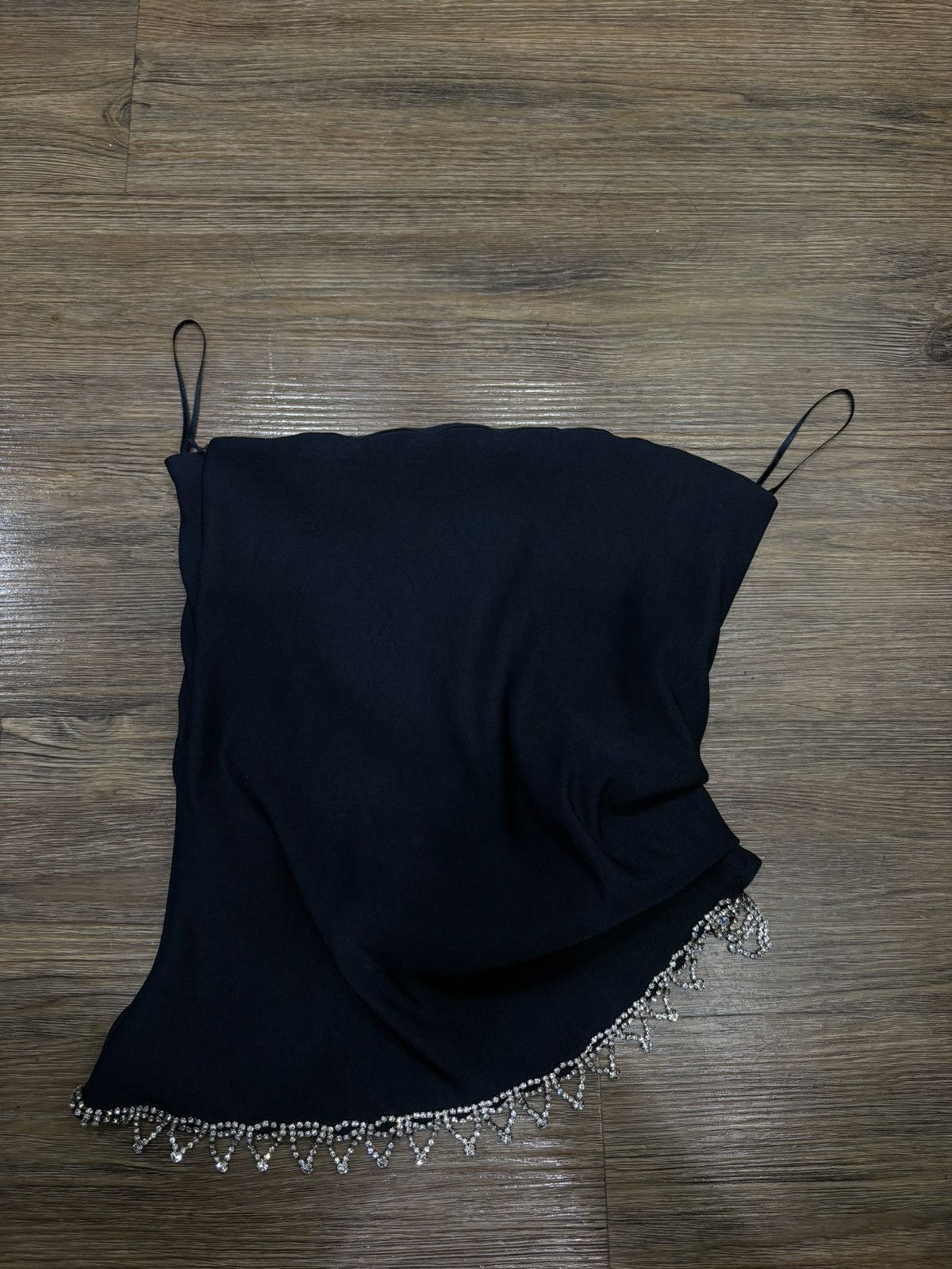 Zara small navy blue top with silver accents Size S / US 4 / IT 40 - 2 Thumbnail