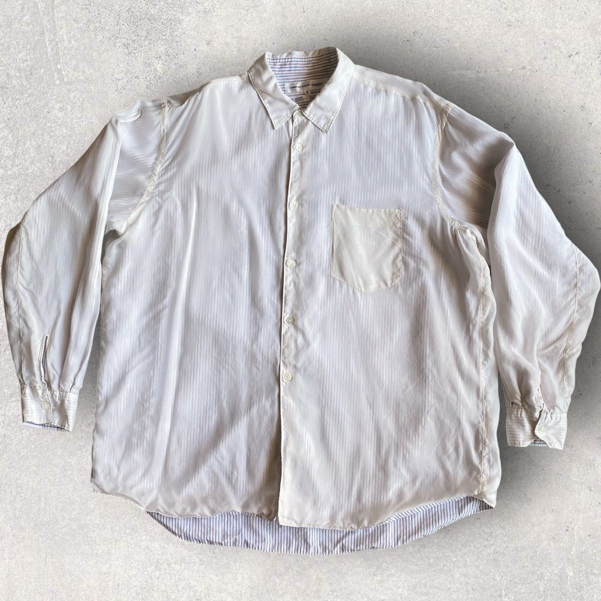 Comme des Garcons SHIRT Vintage 1994 Oversize Layer Reversible Shirt Size US M / EU 48-50 / 2 - 2 Thumbnail