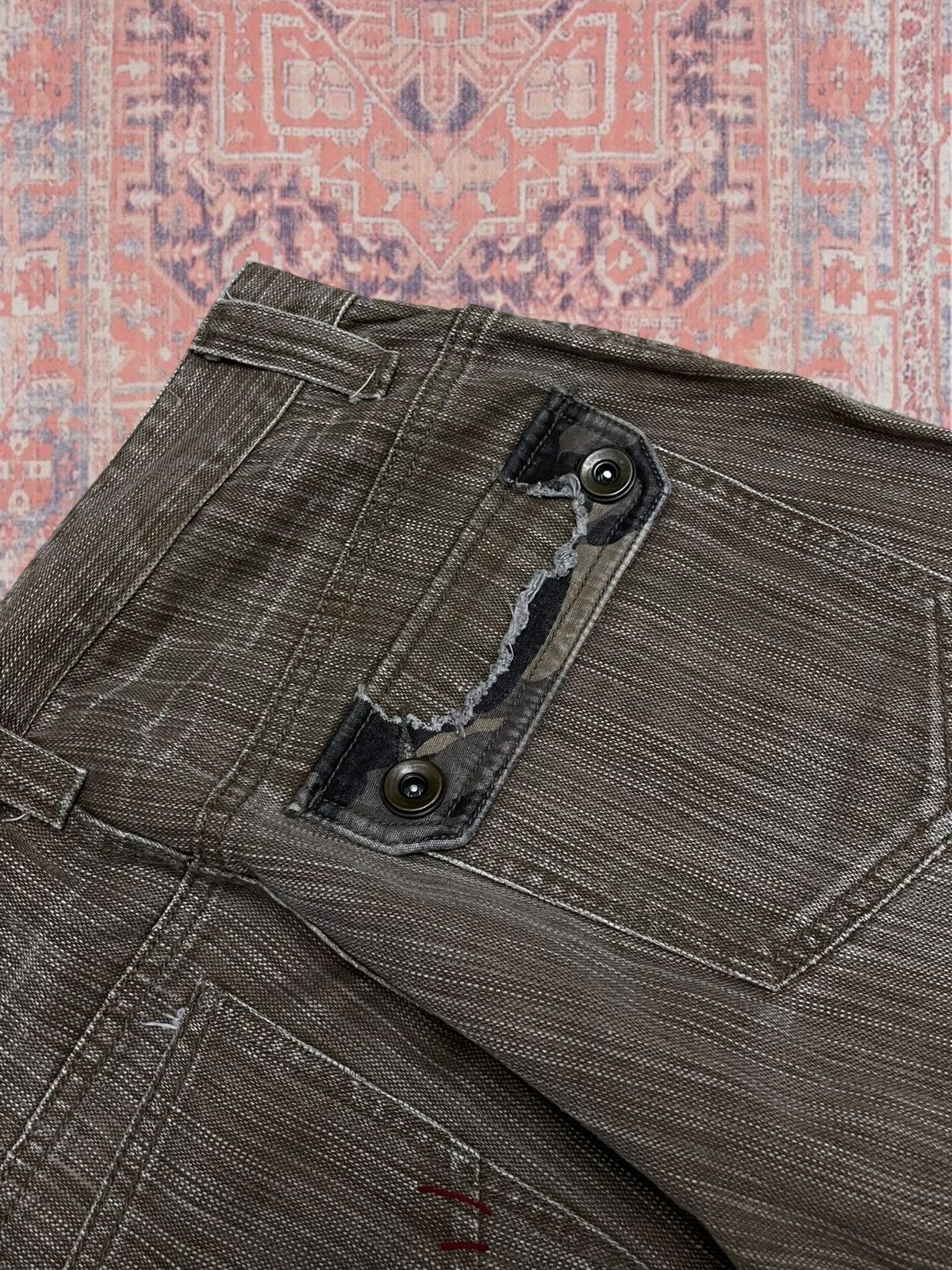 Beauty Beast Vintage Rare Japan Designer Gumu International Combat Denim Size US 30 / EU 46 - 17 Thumbnail