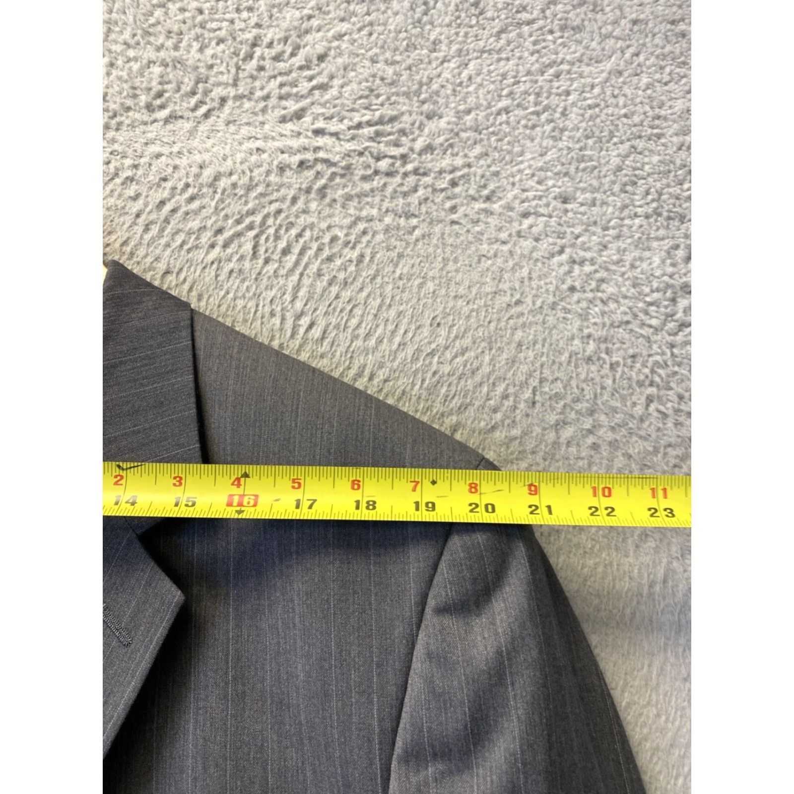 Ralph Lauren VINTAGE Ralph Lauren RLR Suit 2-piece Men Gray Wool Striped 46L Formal Classics Size 46L - 6 Thumbnail