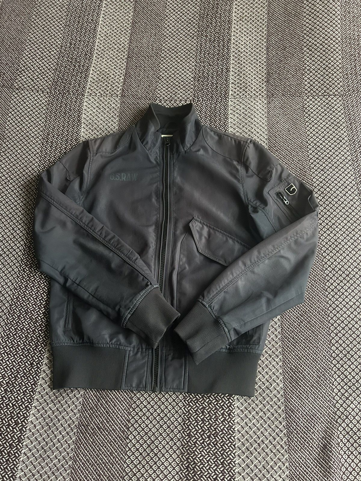 G-Star G-Star Raw Denim Sports Conway Bomber Jacket Faded Size L Size US L / EU 52-54 / 3 - 7 Thumbnail