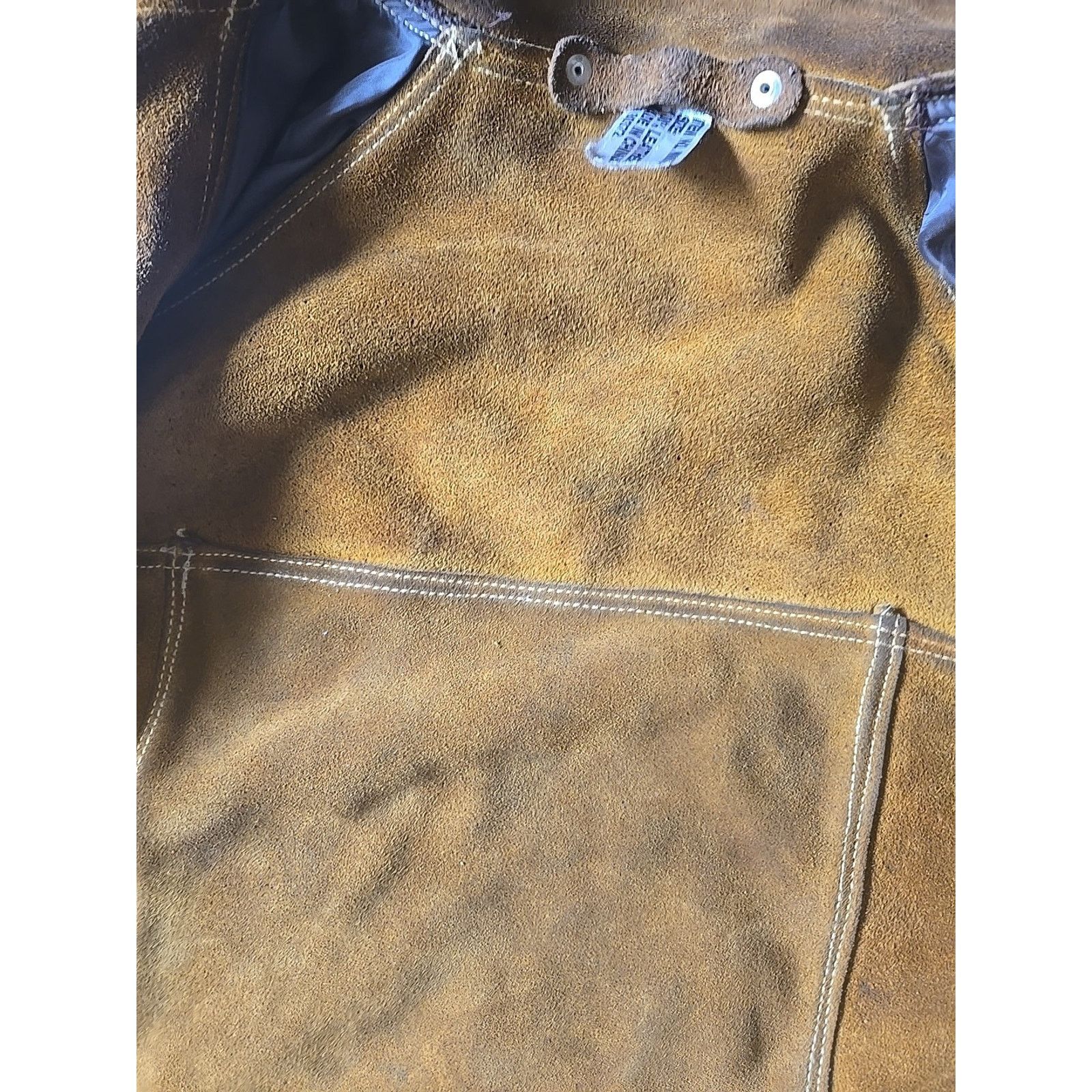Carhartt Weldmark Flame Retardant Cowhide Leather Welding Jacket Size L / US 10 / IT 46 - 10 Thumbnail