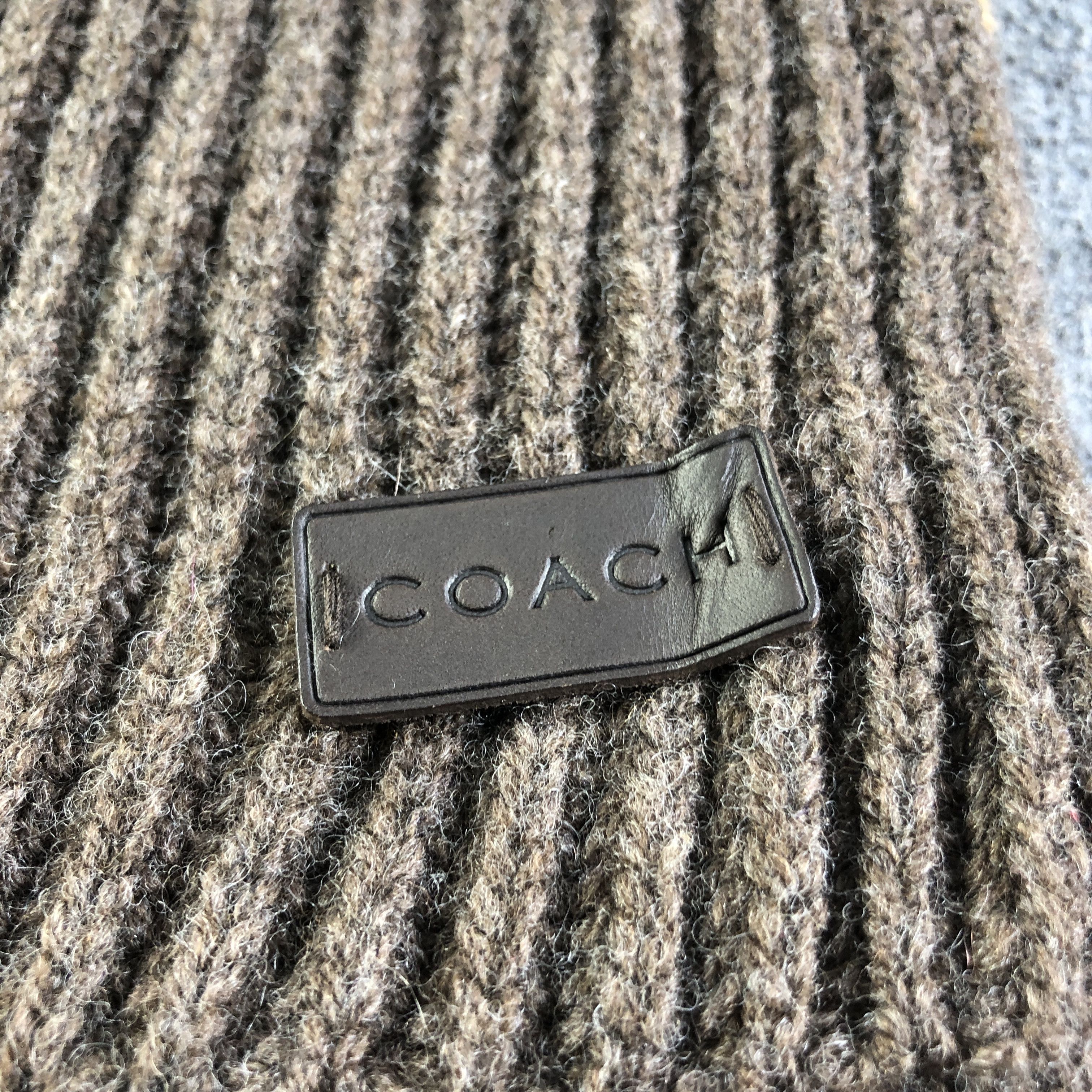 Coach Coach Pleats Wool Scarf Muffler V2742 Size ONE SIZE - 4 Thumbnail