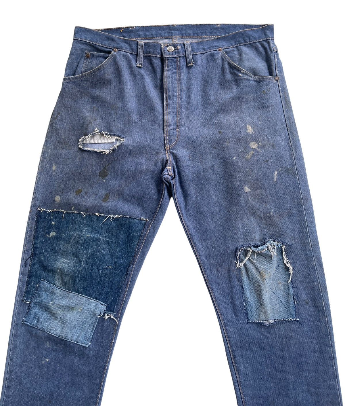 1950s Powr House 101 Selvedge Distressed Denim