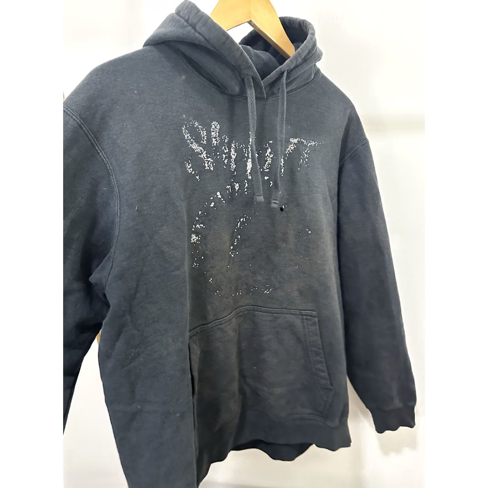 Port & Company VTG Slipknot Iowa Hoodie Mens L Black Pullover Distressed Band Grunge Metal Tour 90s Size US L / EU 52-54 / 3 - 3 Thumbnail