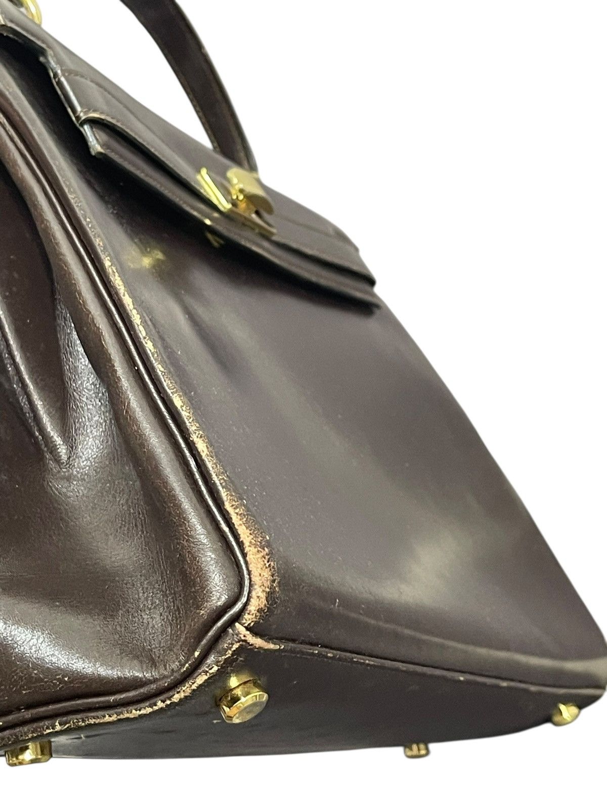 If Six Was Nine Kelly Bag Style Full Leather Vtg Wako hermes birkin 1🟩3 Size ONE SIZE - 11 Thumbnail