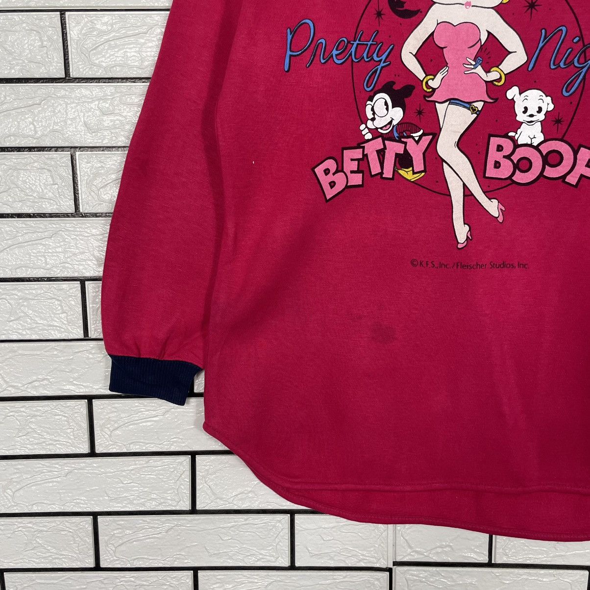 Japanese Brand Vintage 90s Betty Boop Pretty Night Sweatshirt Size L / US 10 / IT 46 - 3 Thumbnail