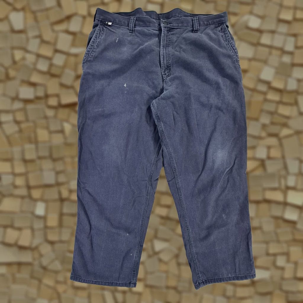 Carhartt VINTAGE: No Carhartt Mens Trousers Navy Blue W40 L28 Flame Resistant CAT 2 Work Pants 371-20 Size US 40 / EU 56 - 1 Thumbnail