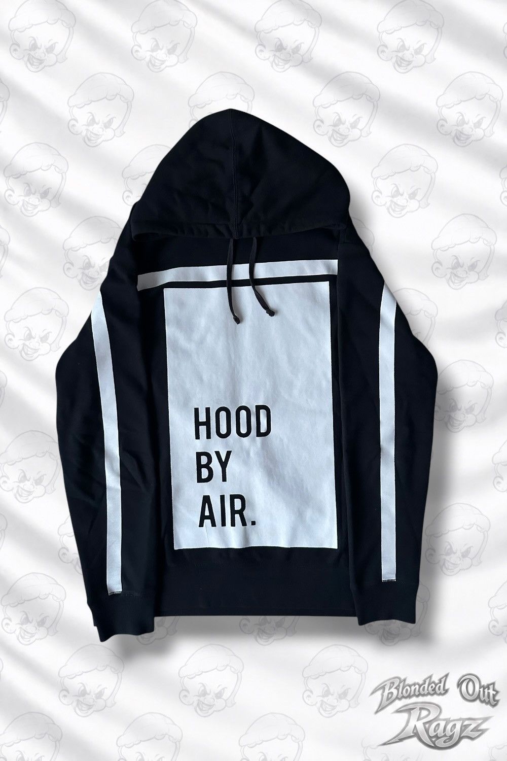 Hood By Air SS15 Hood By Air ''Museum'' Stripes Hoodie Black Size US XL / EU 56 / 4 - 1 Thumbnail