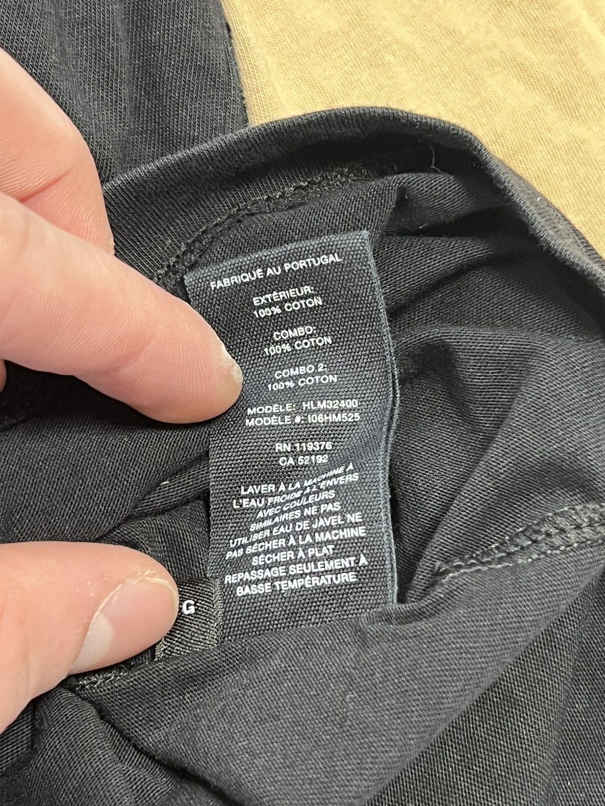 Helmut Lang 2018 Rare Logo Helmut Lang Spellout Tubular Longsleeve Size US L / EU 52-54 / 3 - 12 Thumbnail