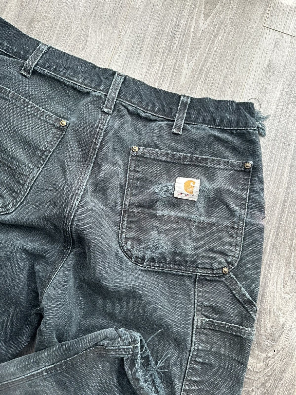 Carhartt carhartt double knee pants workwear sun faded Size US 32 / EU 48 - 7 Thumbnail