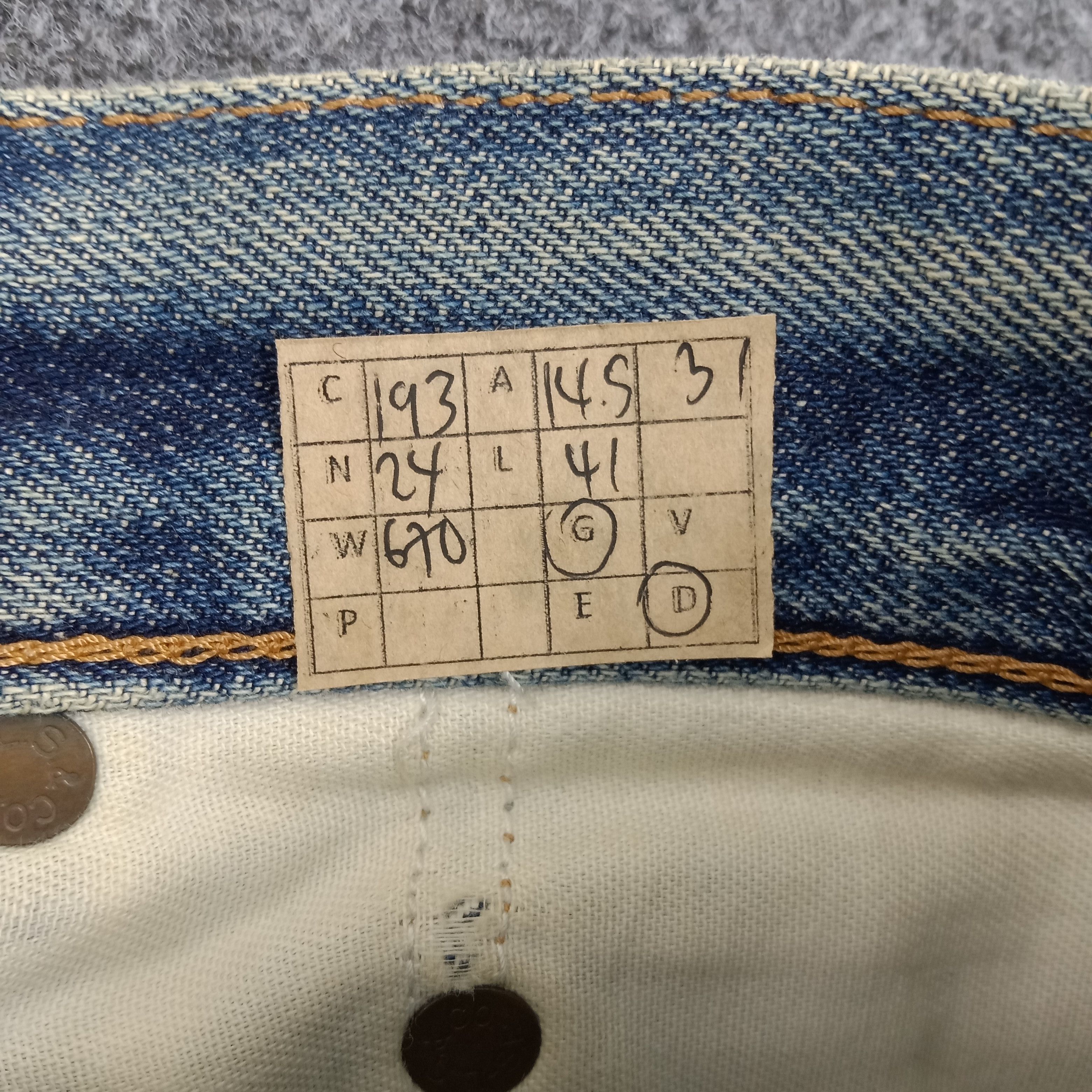 Levi's × Vintage Levi's 551 Z American Big E Distressed SelvedgeDenim Jeans Size US 29 - 17 Thumbnail