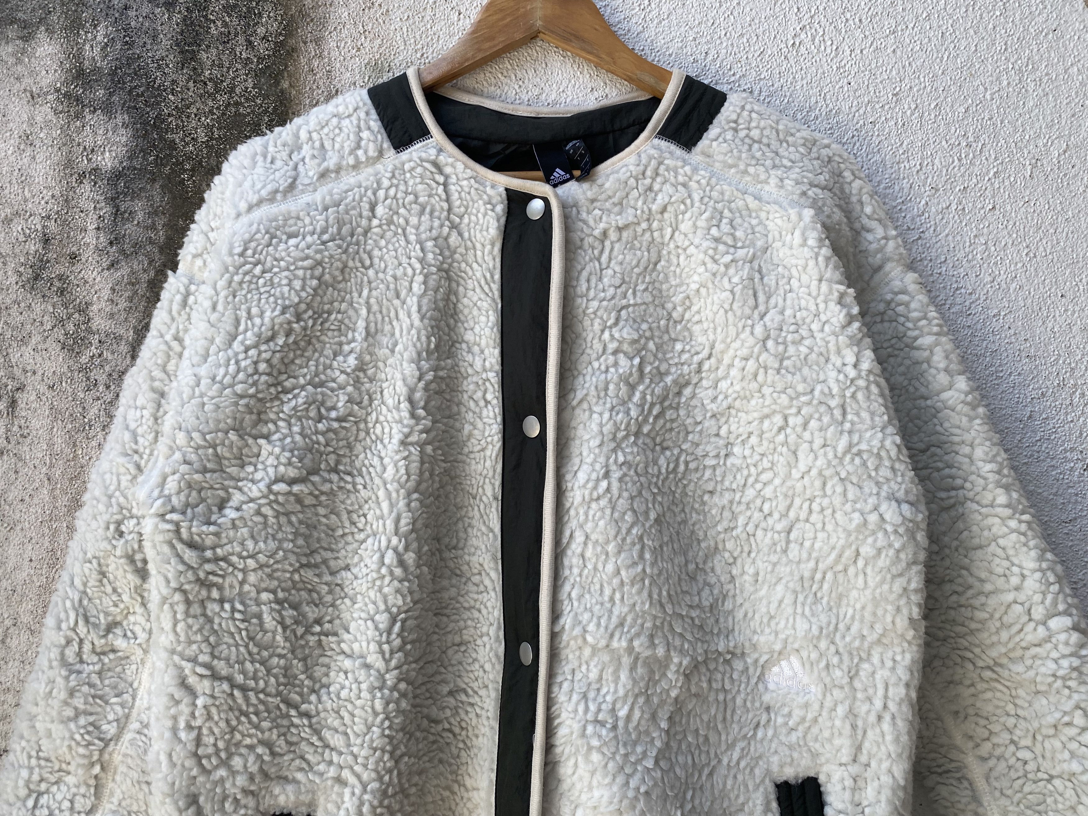 Adidas AWV002 Adidas Fleece Long Jacket Size US M / EU 48-50 / 2 - 3 Thumbnail