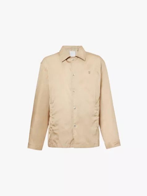 Givenchy o1srvl11e0326 Long-Sleeve Regular-Fit Shirt in Beige Size US S / EU 44-46 / 1 - 1 Thumbnail